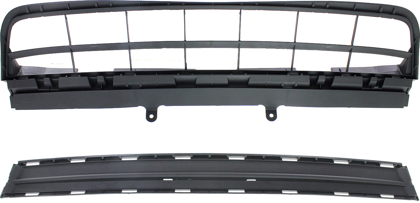 AM RX350 RX450H 13-15 FRONT BUMPER GRILLE Center Upper and Lower w o F Sport Pkg SKU SET REPL015314-2 Partslink LX1036109 LX1037103 OEM 531130E020-531120E090