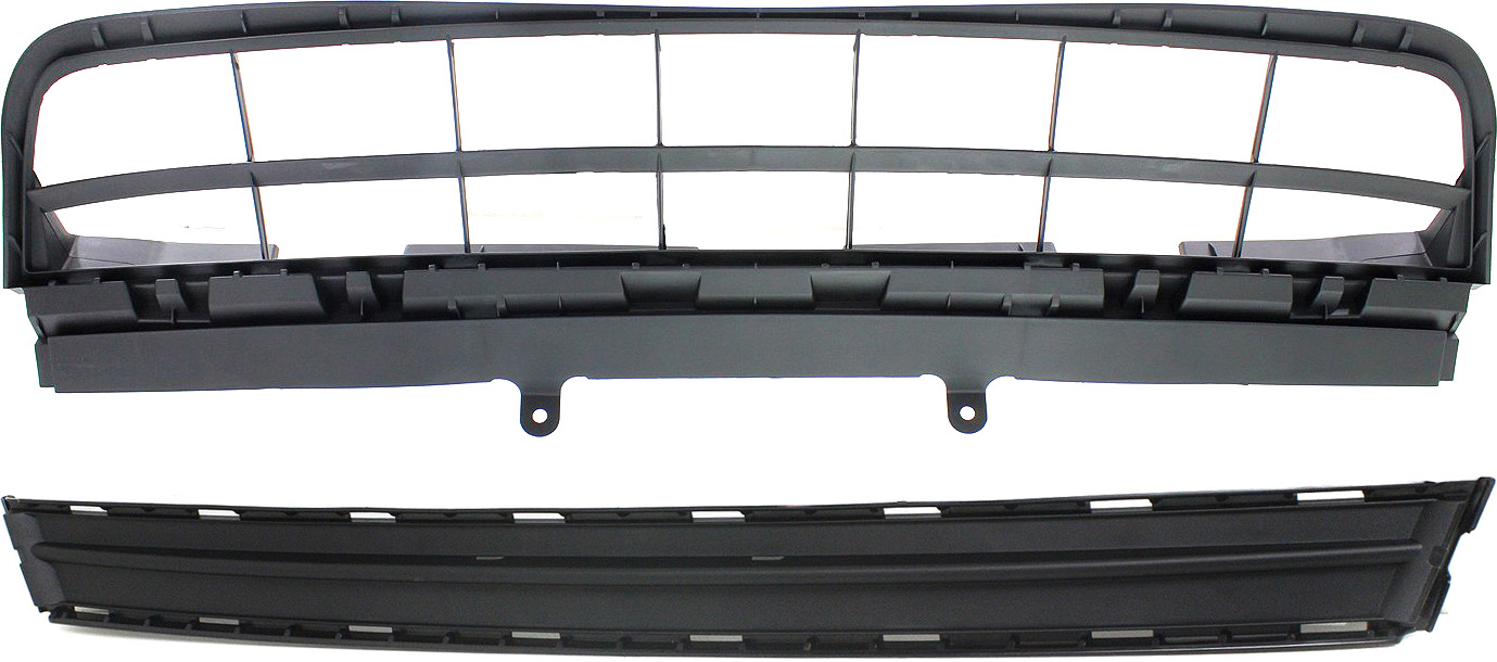 AM RX350 RX450H 13-15 FRONT BUMPER GRILLE Center Upper and Lower w o F Sport Pkg CAPA SKU SET REPL015314Q 2 Partslink LX1036109C LX1037103C OEM 531120E090-531130E020