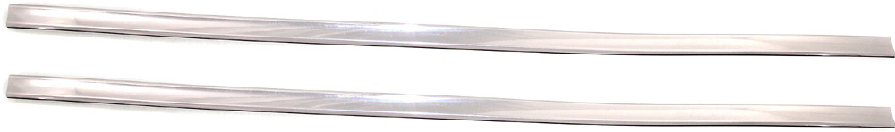AM TOWN AND COUNTRY 95-97 FRONT BUMPER MOLDING RH AND LH Impact Strip Chrome SKU SET REPL016502-2 Partslink FO1058157 OEM F5VY17C829A