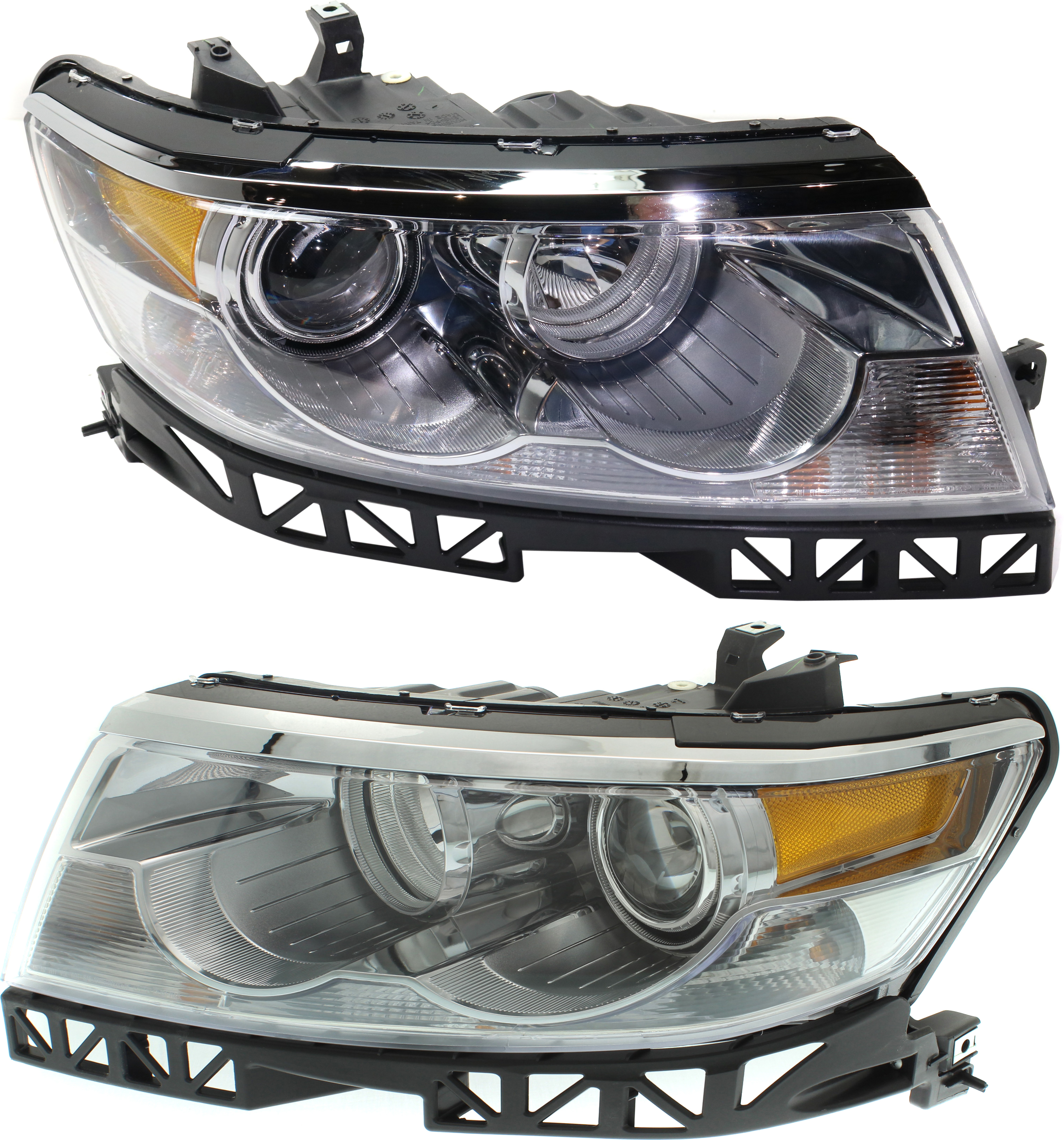 AM ZEPHYR 06-06 MKZ 07-09 HEAD LAMP RH AND LH Assembly Halogen CAPA SKU SET REPL100101Q Partslink FO2502234C FO2503234C OEM 6H6Z13008DC 6H6Z13008AC