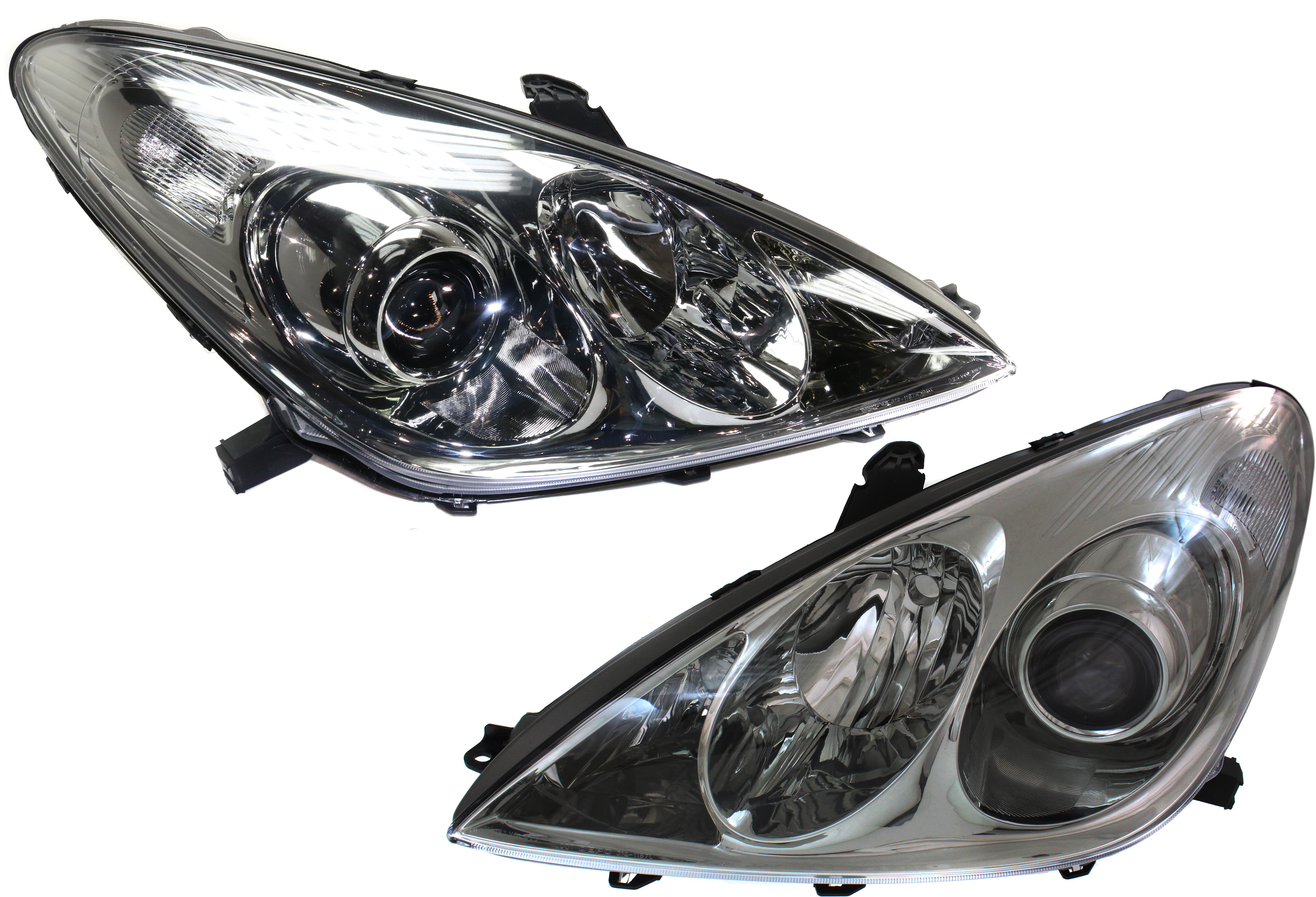 AM ES330-05-06 HEAD LAMP RH AND LH Lens and Housing HID Xenon w o HID Kit SKU SET REPL100111 Partslink LX2502126 LX2503126 OEM 8118533571-8114533571