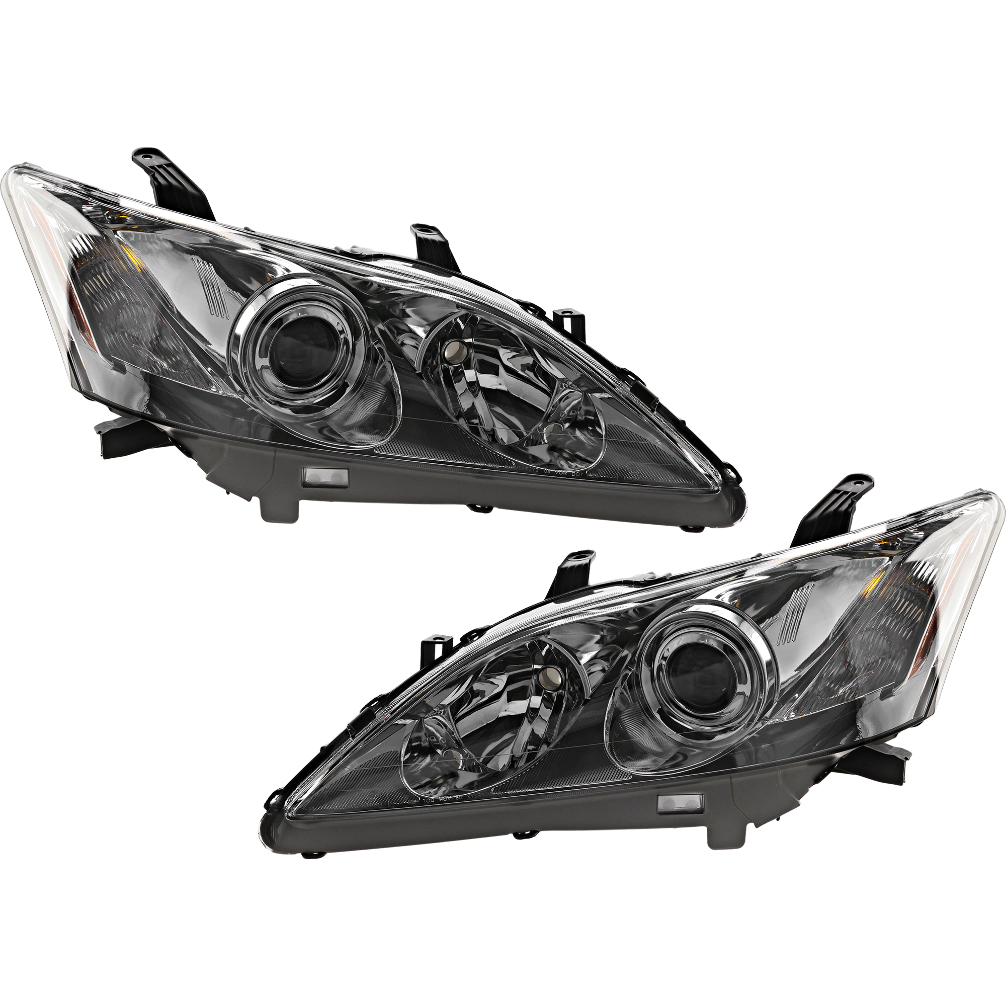 AM ES350-07-09 HEAD LAMP RH AND LH Lens and Housing Halogen SKU SET REPL100117 Partslink LX2502134 LX2503134 OEM 8117033670-8113033670