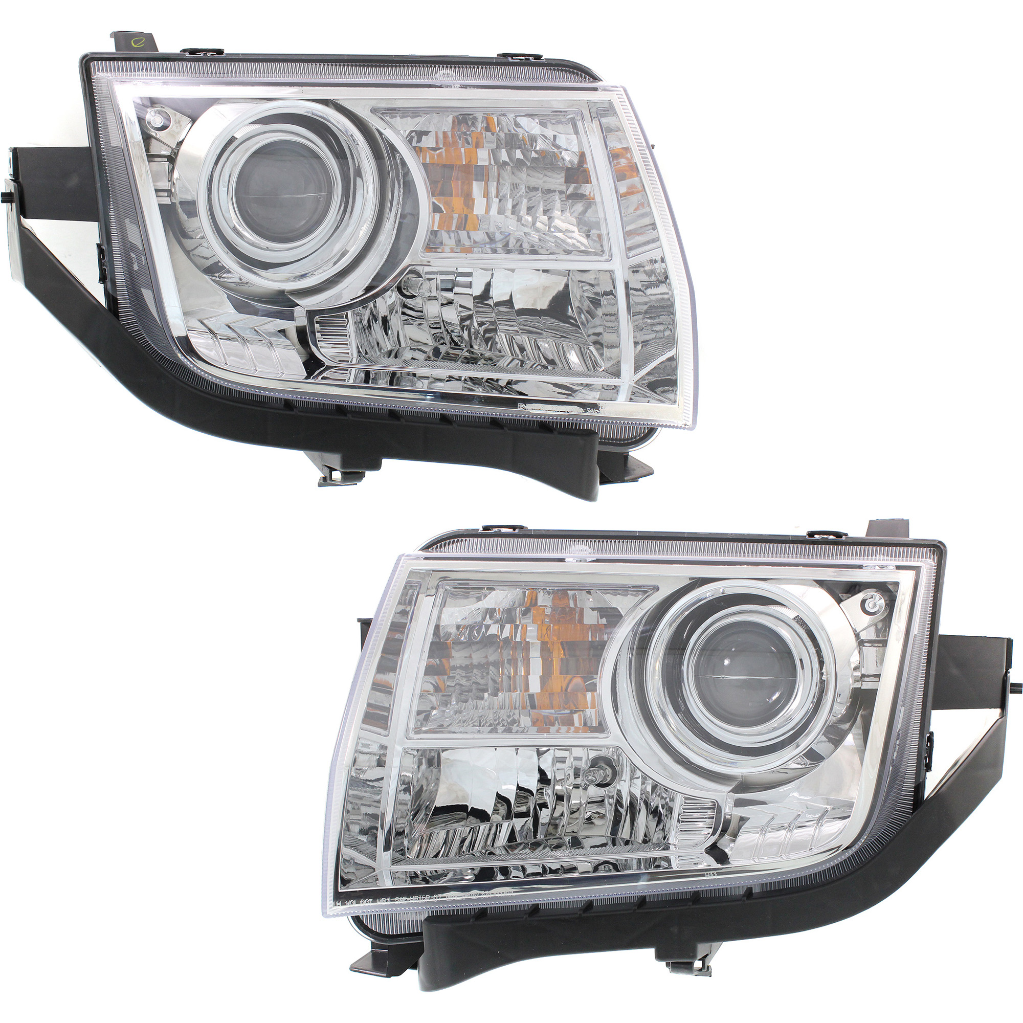 AM MKX 08-10 HEAD LAMP RH AND LH Assembly Halogen w o Adaptive Headlights CAPA SKU SET REPL100167Q Partslink FO2503260C FO2502260C OEM 7A1Z13008C 7A1Z13008A