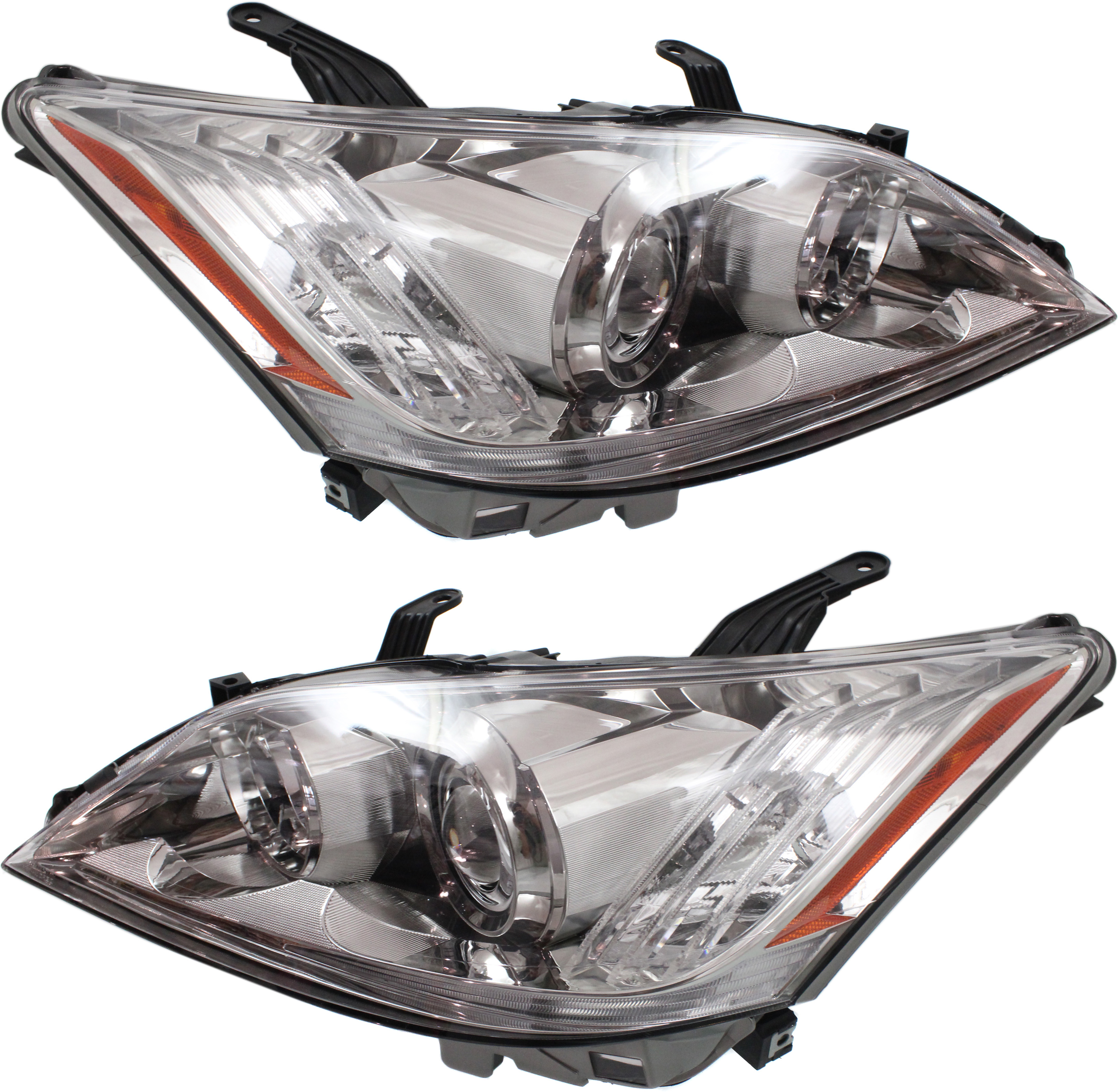 AM ES350-10-11 HEAD LAMP RH AND LH Lens and Housing Halogen SKU SET REPL100317 Partslink LX2519116 LX2518116 OEM 8113033740-8117033740