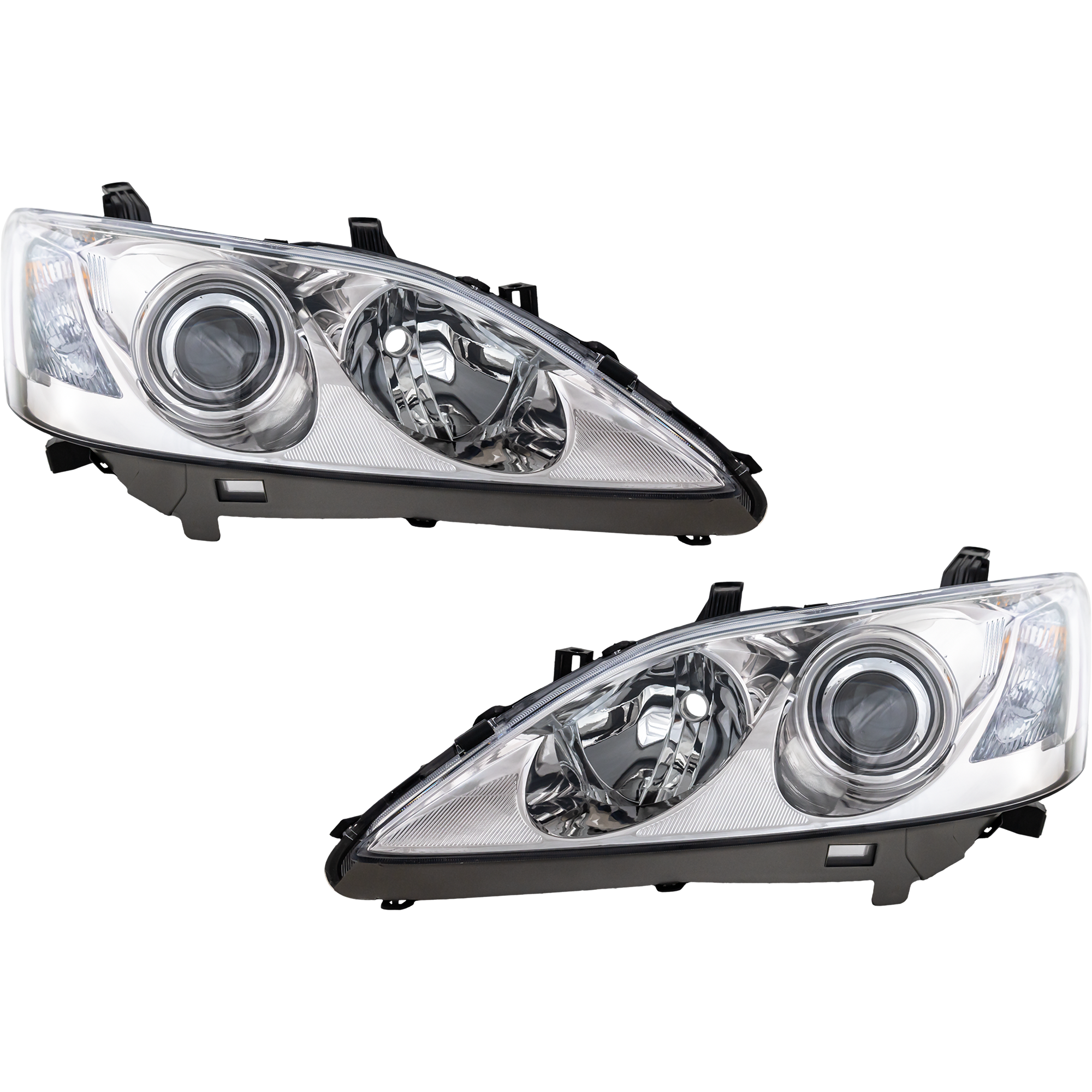 AM ES350-07-09 HEAD LAMP RH AND LH Lens and Housing HID Xenon w o HID Kit SKU SET REPL100363 Partslink LX2502142 LX2503142 OEM 8114533680-8118533680