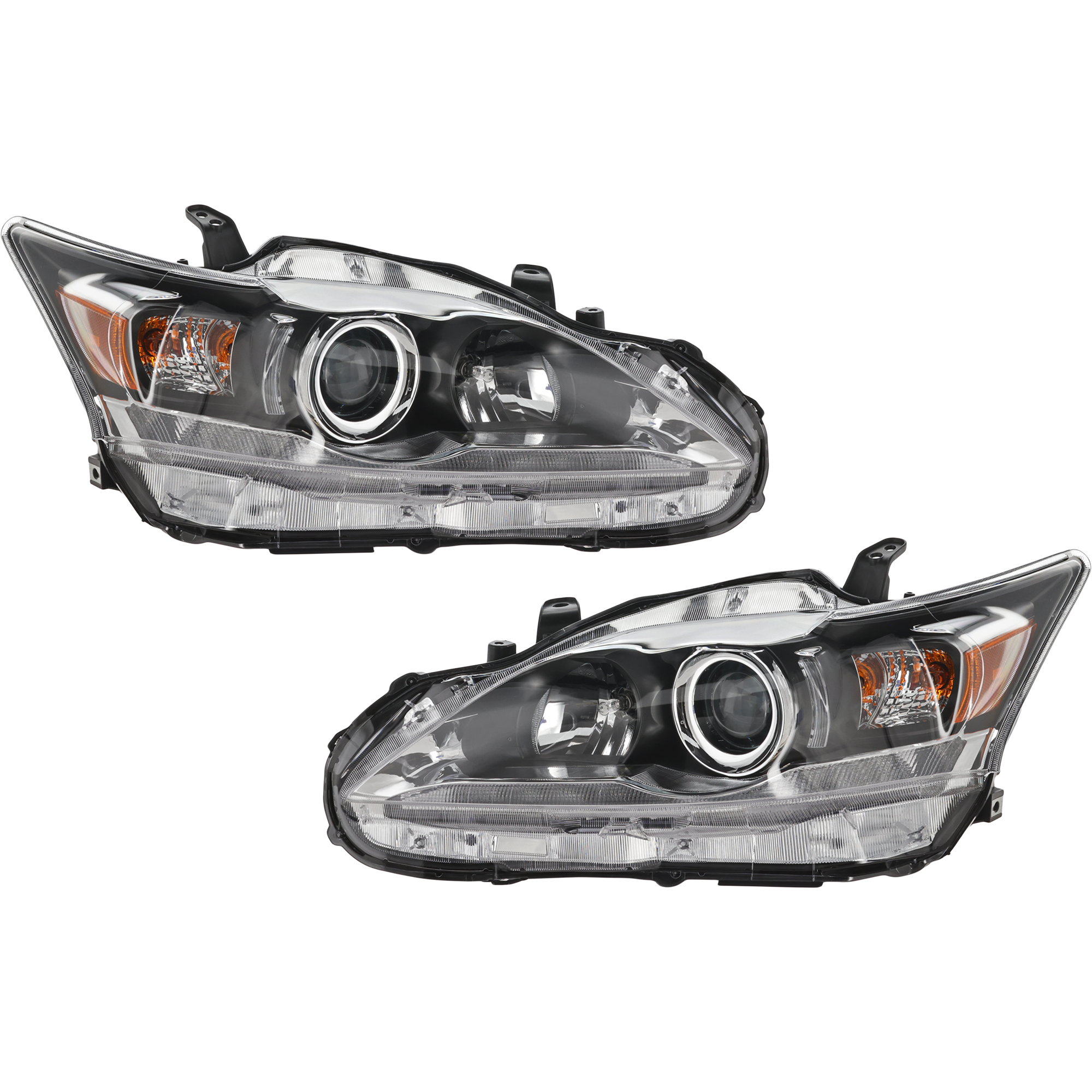 AM CT200H 11-16 HEAD LAMP RH AND LH Assembly Halogen CAPA SKU SET REPL100377Q Partslink LX2502151C LX2503151C OEM 8111076012-8111076010-81150760