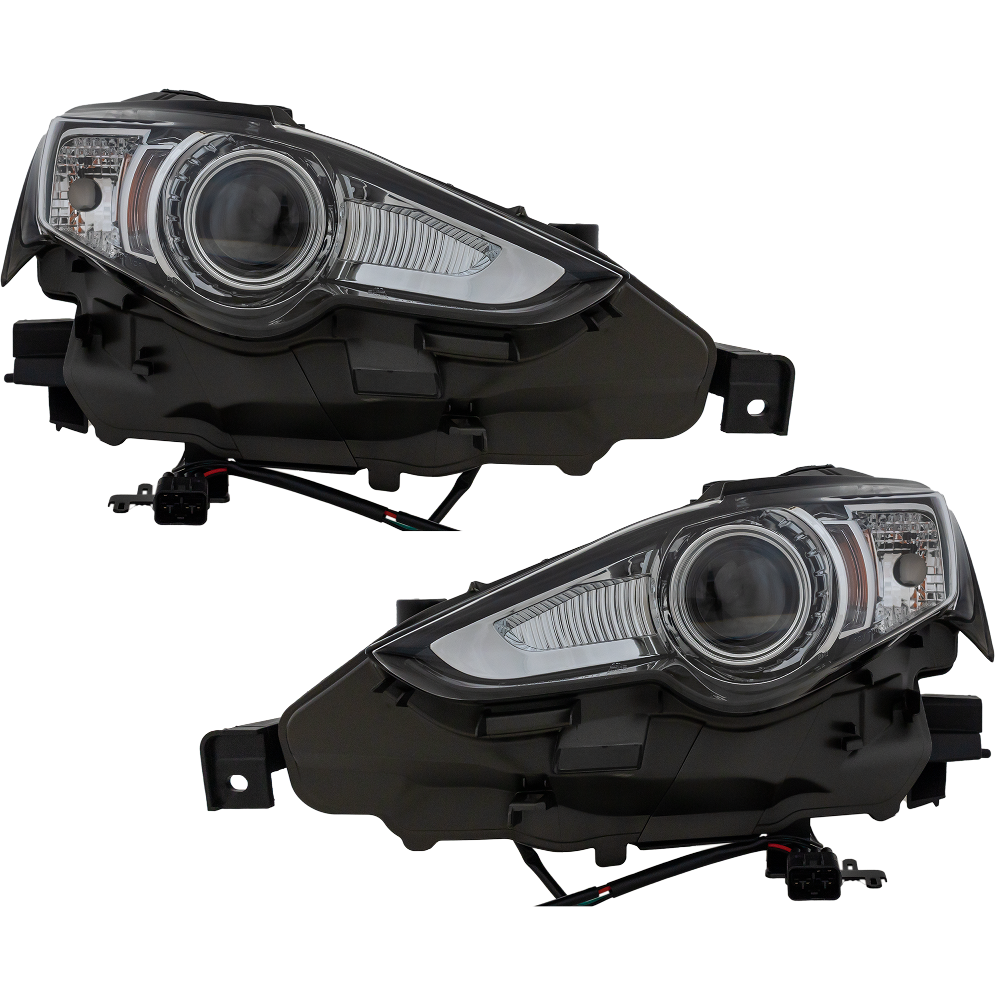 AM IS250 IS350-14-16 HEAD LAMP RH AND LH Lens and Housing HID Xenon w o HID Kit Exc. F Sport C Models SKU SET REPL100397 OEM 8114553721 PFM 8118553721 PFM