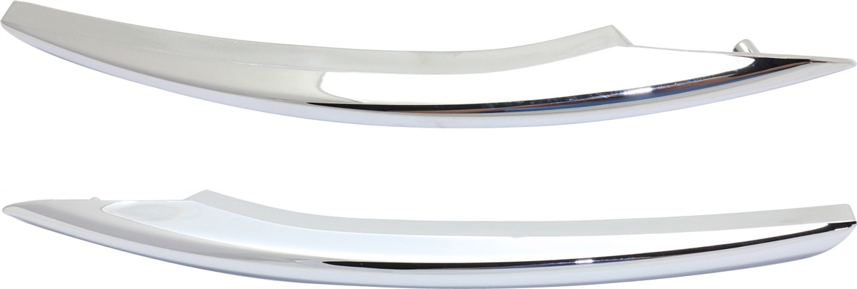 AM MKZ 13-16 FRONT FOG LAMP MOLDING RH AND LH Chrome SKU SET REPL108011 Partslink FO1039148 FO1038148 OEM DP5Z15266AD DP5Z15266AC