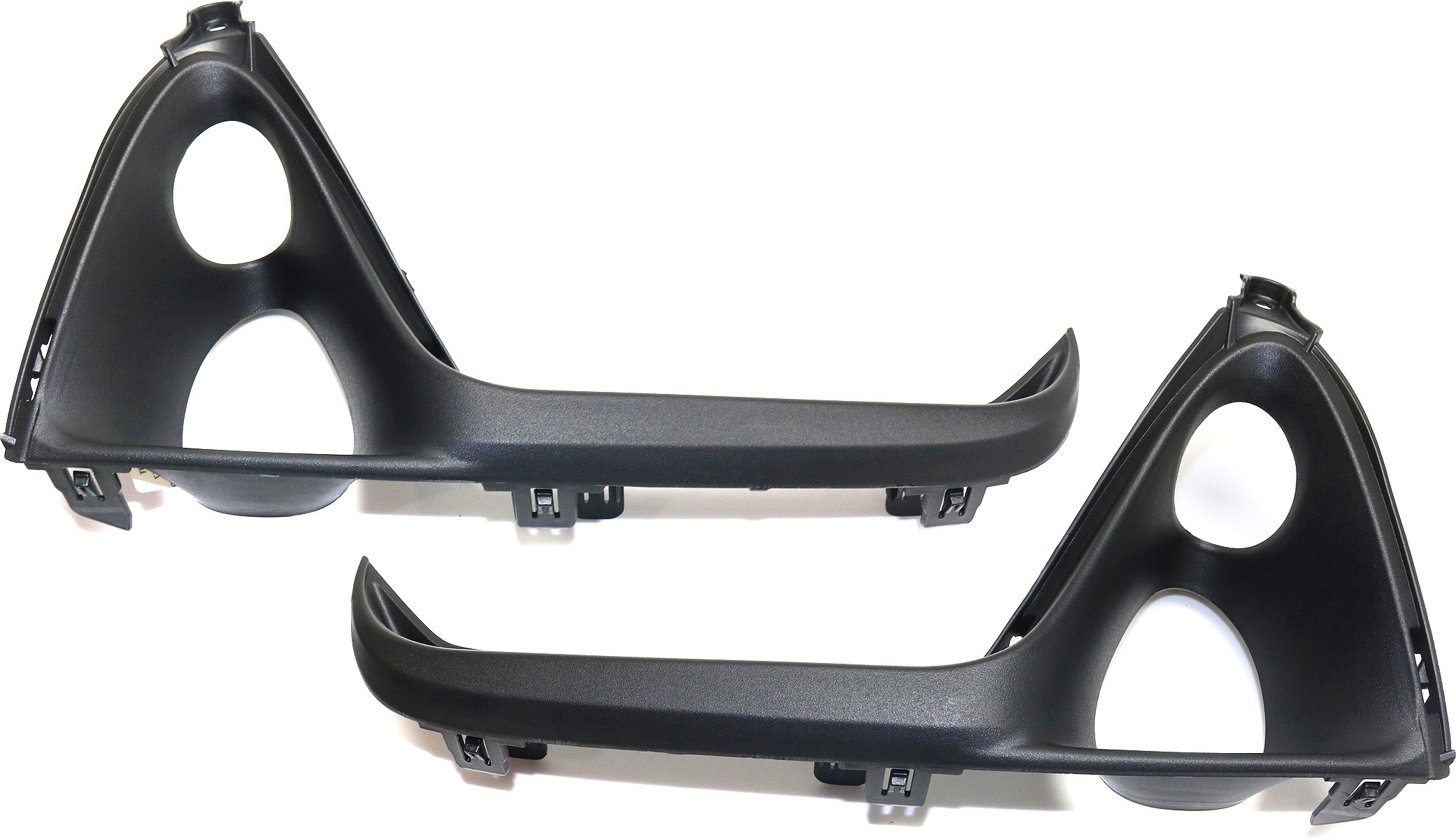 AM RX350 RX450H 16-19 RX350L 18-19 FRONT FOG LAMP MOLDING RH AND LH Textured Black w Cornering Lights SKU SET REPL108203 Partslink LX1039117 LX1038117 OEM 531410E060-531420E020