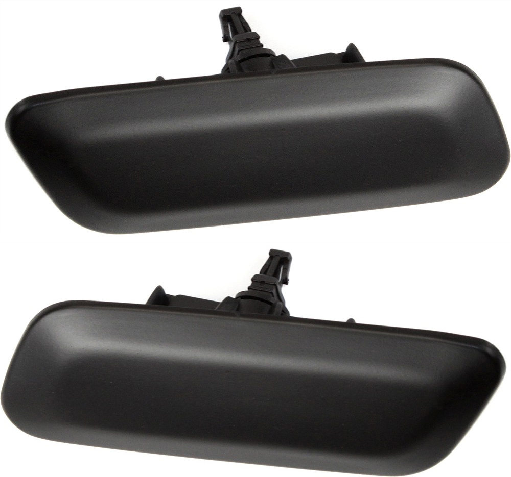 AM LS460-10-12 HEADLIGHT WASHER COVER RH AND LH Black Code 212 SKU SET REPL110101 Partslink LX1049100 LX1048100 OEM 8504450050C0-8504550050C0