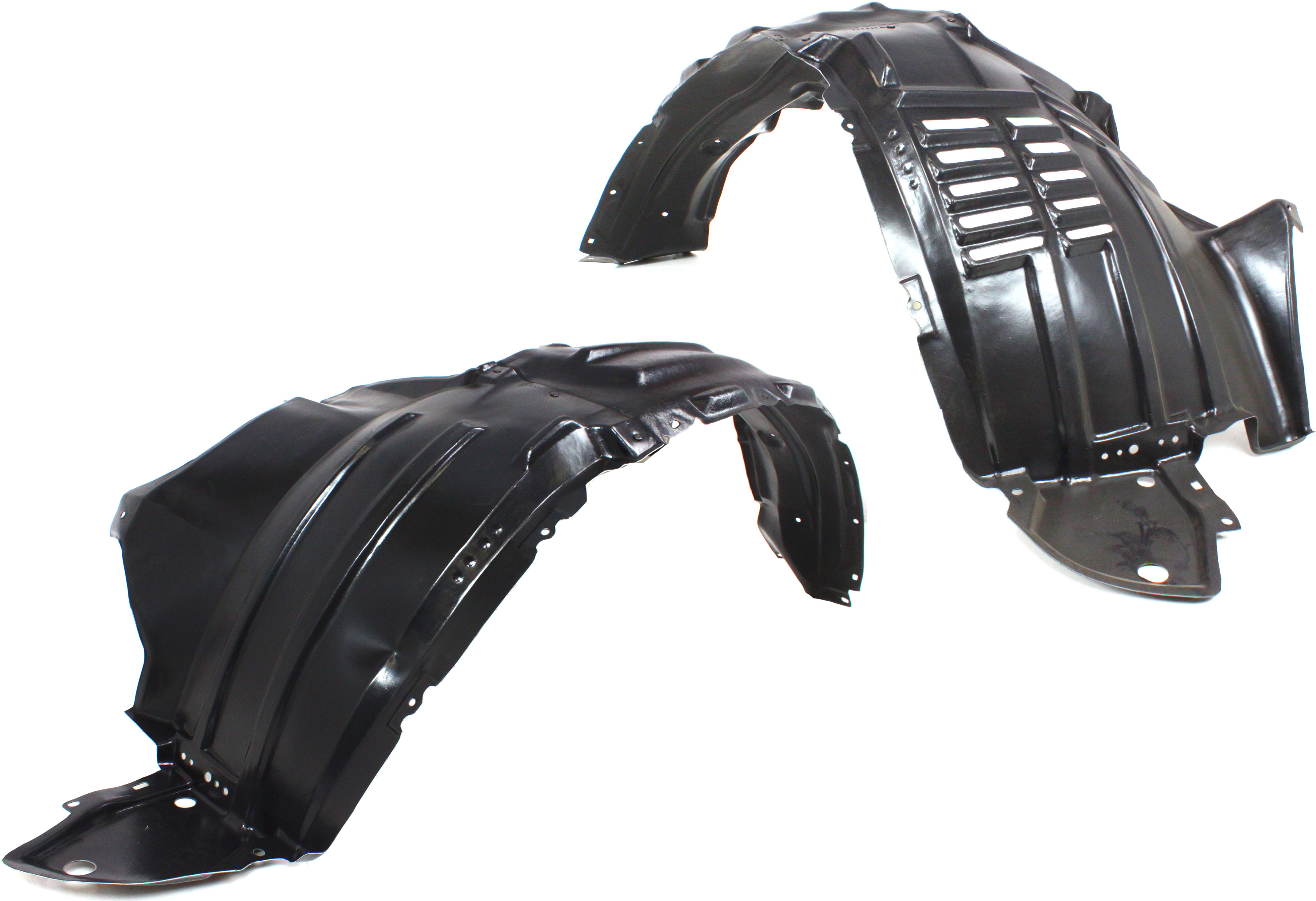 AM LX570-08-15 FRONT FENDER LINER RH AND LH Front Section Inner Panel SKU SET REPL222105 Partslink LX1248107 LX1249107 OEM 5387560131-5387660070