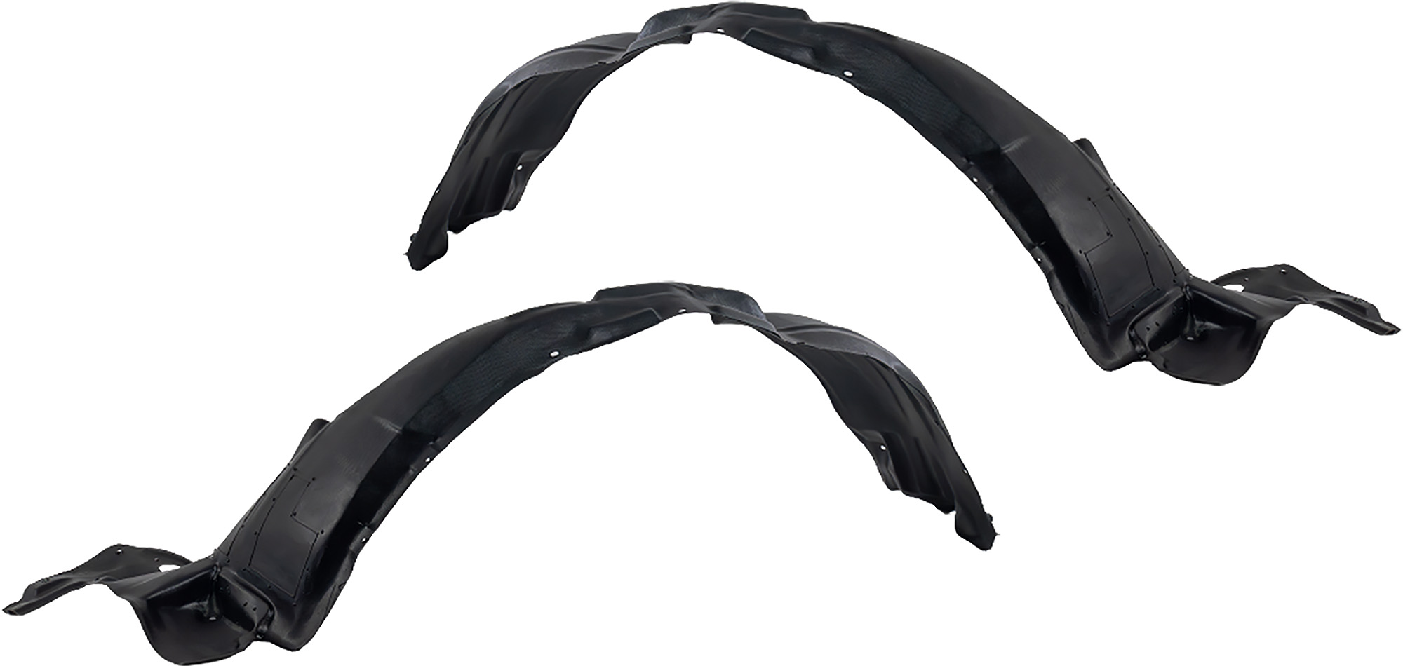 AM RX350-10-13 RX450H 10-12 FRONT FENDER LINER RH AND LH Plastic Vacuum Form CAPA SKU SET REPL222111Q Partslink LX1249110C LX1248110C OEM 538050E020-538060E020