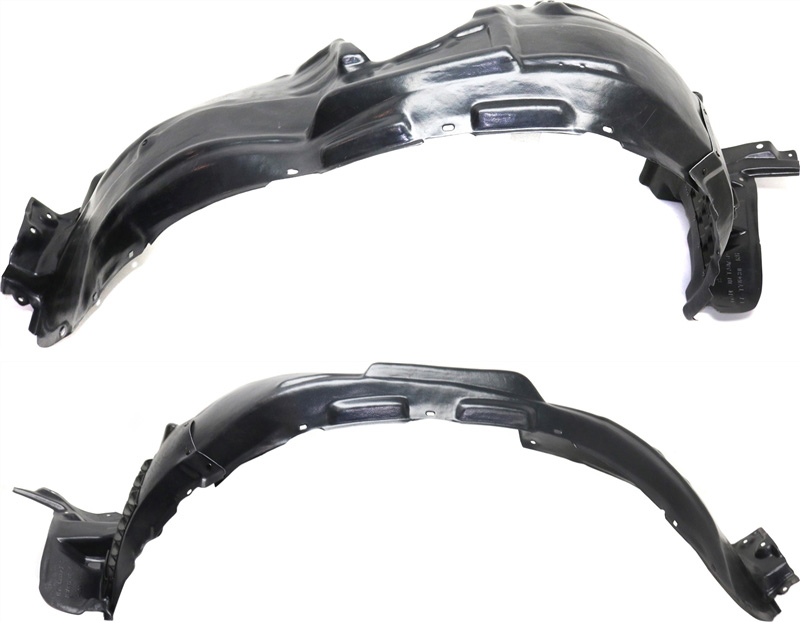 AM RX350 RX450H 13-15 FRONT FENDER LINER RH AND LH w o F Sport Pkg SKU SET REPL222139 Partslink LX1248120 LX1249120 OEM 538050E060-538060E080