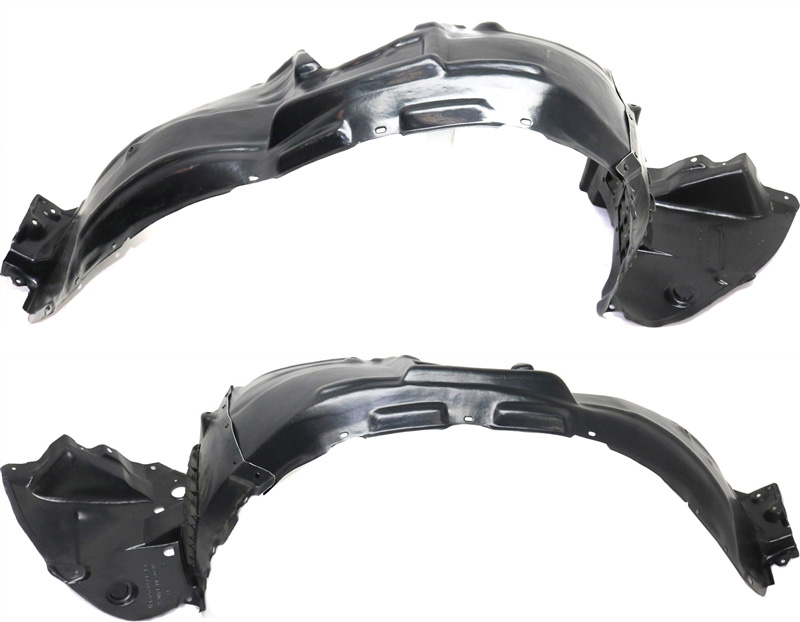 AM RX350-14-15 RX450H 13-15 FRONT FENDER LINER RH and LH w F Sport Pkg SKU SET REPL222141 Partslink LX1249121 LX1248121 OEM 538050E100-538060E100