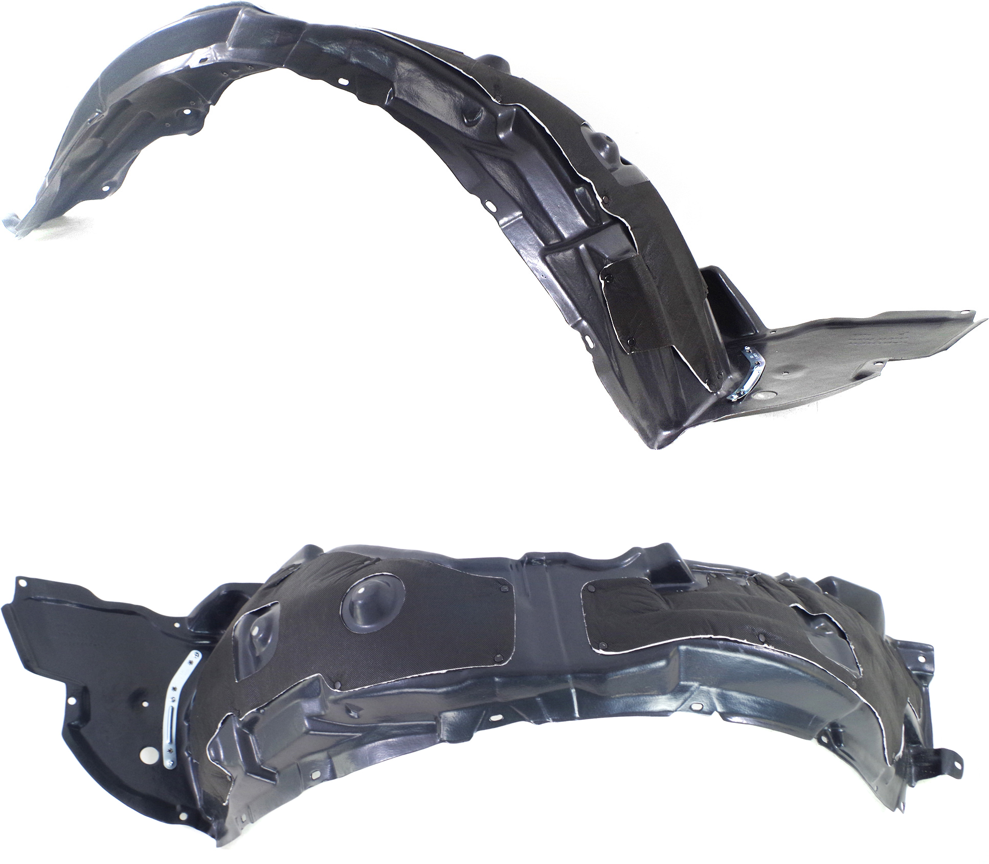 AM IS250 IS350-09-10 FRONT FENDER LINER RH AND LH Rear Section Exc. C Model w Insulation Foam and Extension Sheet SKU SET REPL222149 Partslink LX1249115 LX1248115 OEM 5380553040-5380653040