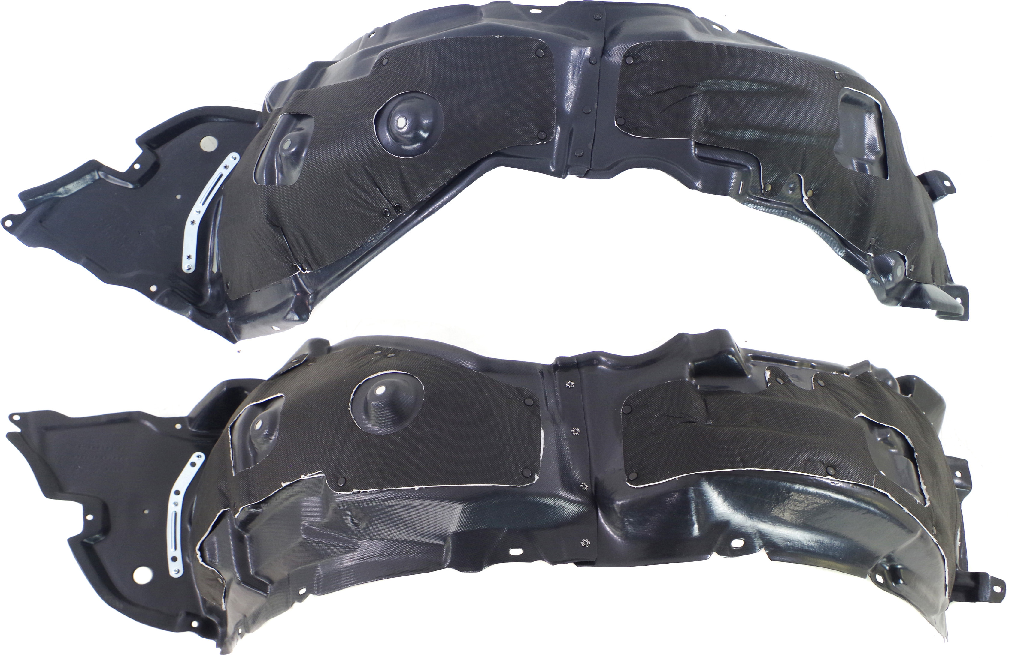 AM IS250 IS350-11-13 FRONT FENDER LINER RH AND LH Exc. C Model w Insulation Foam and Extension Sheet SKU SET REPL222151 Partslink LX1249116 LX1248116 OEM 5380553060-5380653060