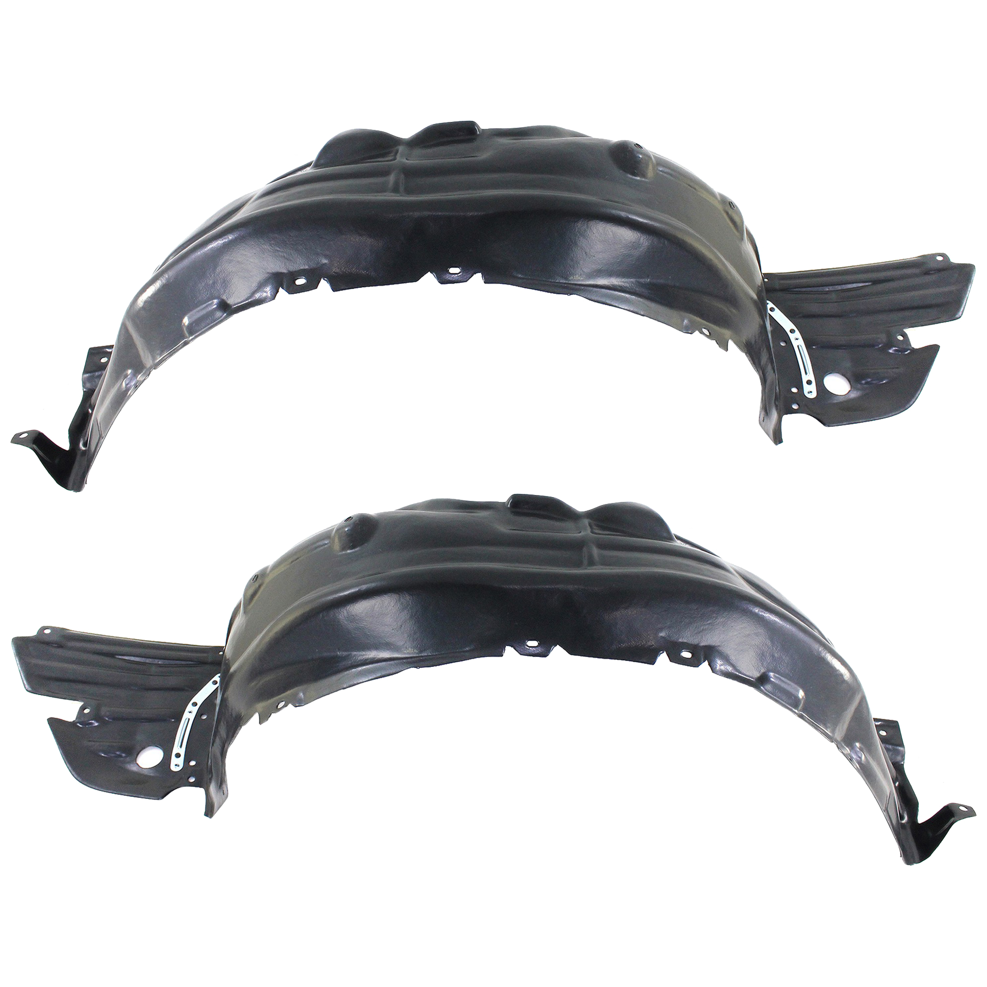 AM IS250 IS350 IS200T IS300-14-16 FRONT FENDER LINER RH AND LH Plastic Vacuum Form w Extension Sheet Exc. C Model CAPA SKU SET REPL222155Q Partslink LX1248126C LX1249126C OEM 5380553070-5380653070