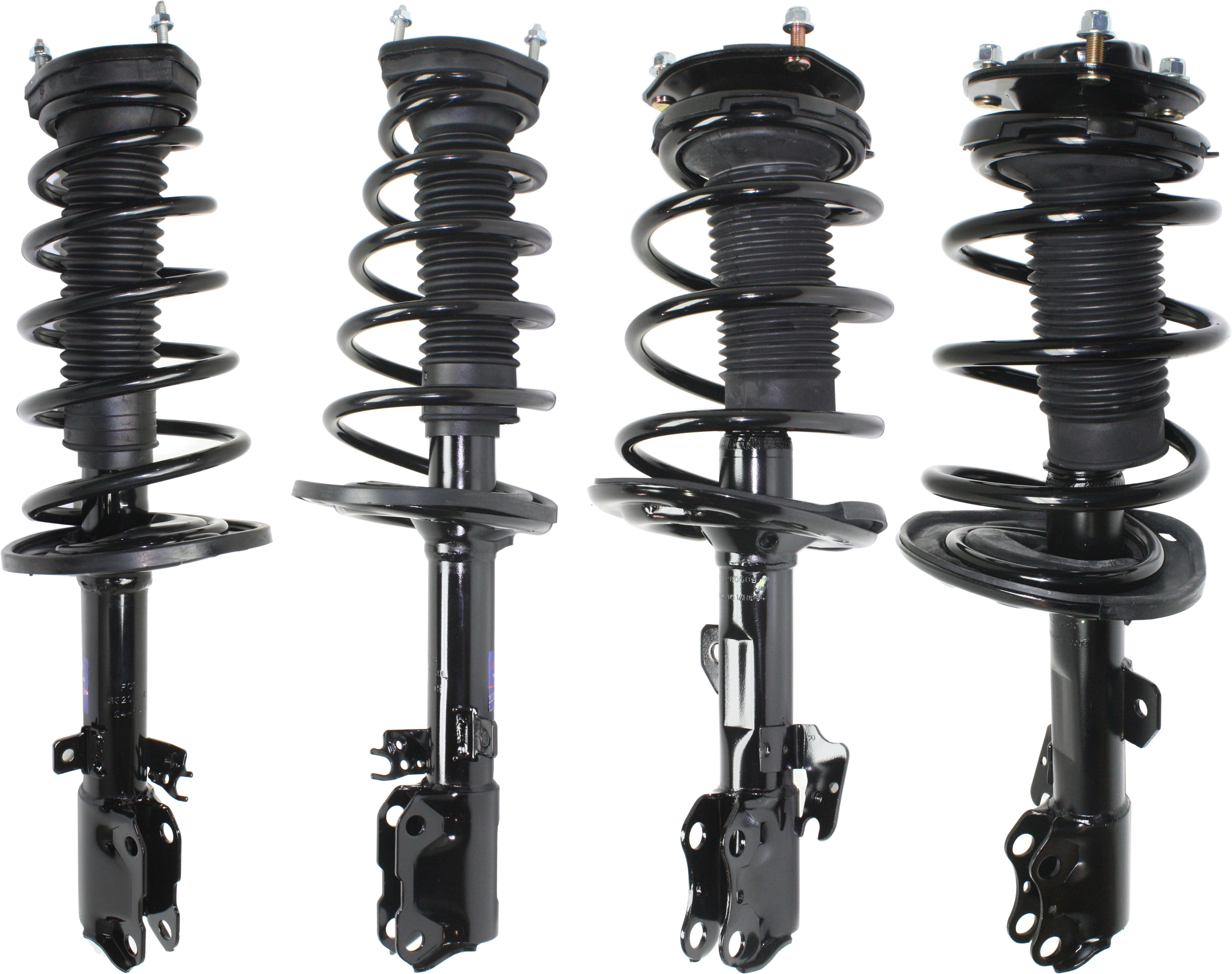AM SOLARA 04-08 CAMRY 04-06 FRONT AND REAR FULLY LOADED STRUT RH AND LH Gas Charged Twin tube Set of 4 SKU SET REPL280509-4 OEM 4851080147-4851080108-48520396