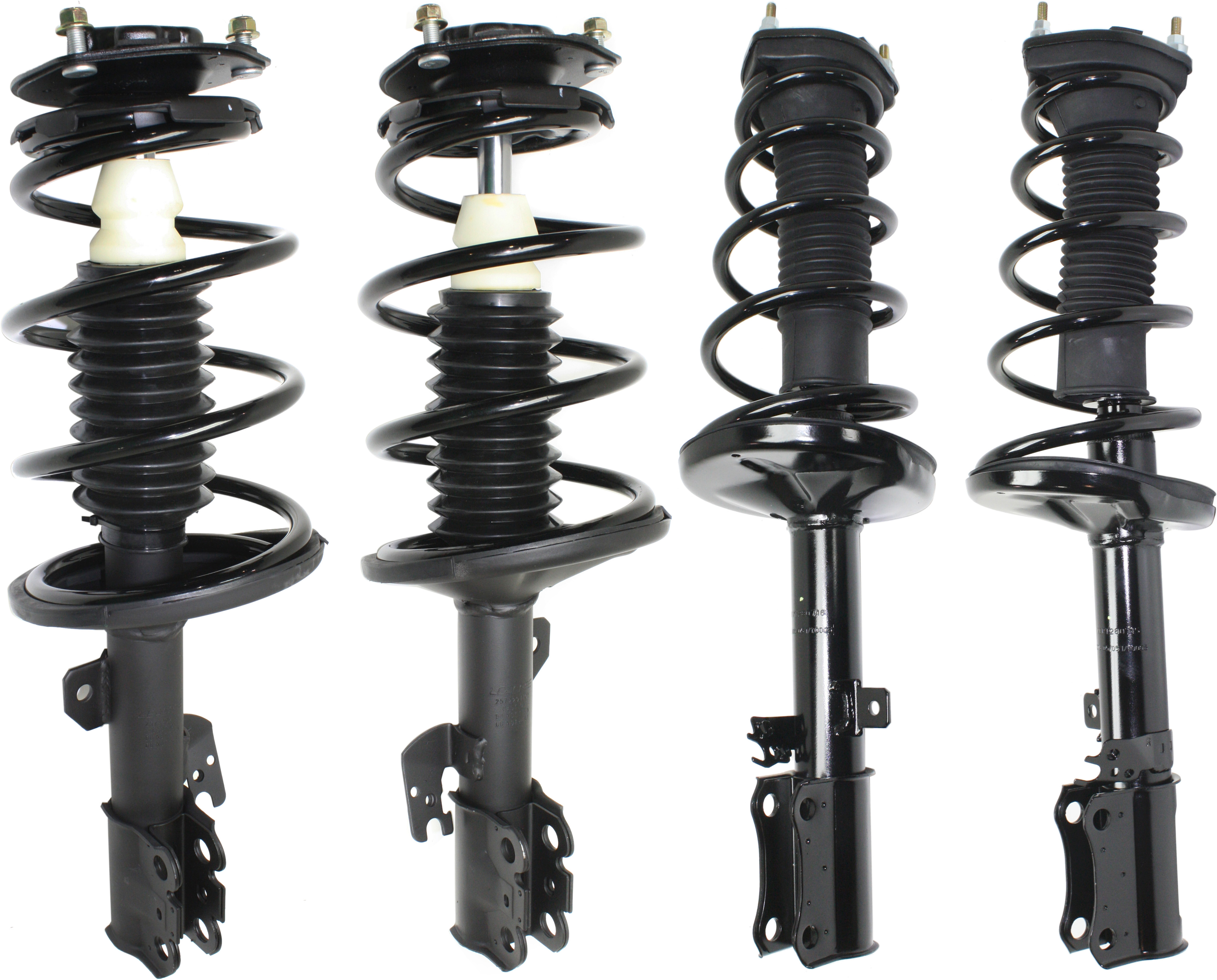 AM CAMRY ES300-02-03 FRONT AND REAR FULLY LOADED STRUT RH AND LH Gas Charged Twin tube Set of 4 SKU SET REPL280513-4 OEM 4853039795-48510A9190-48530A91