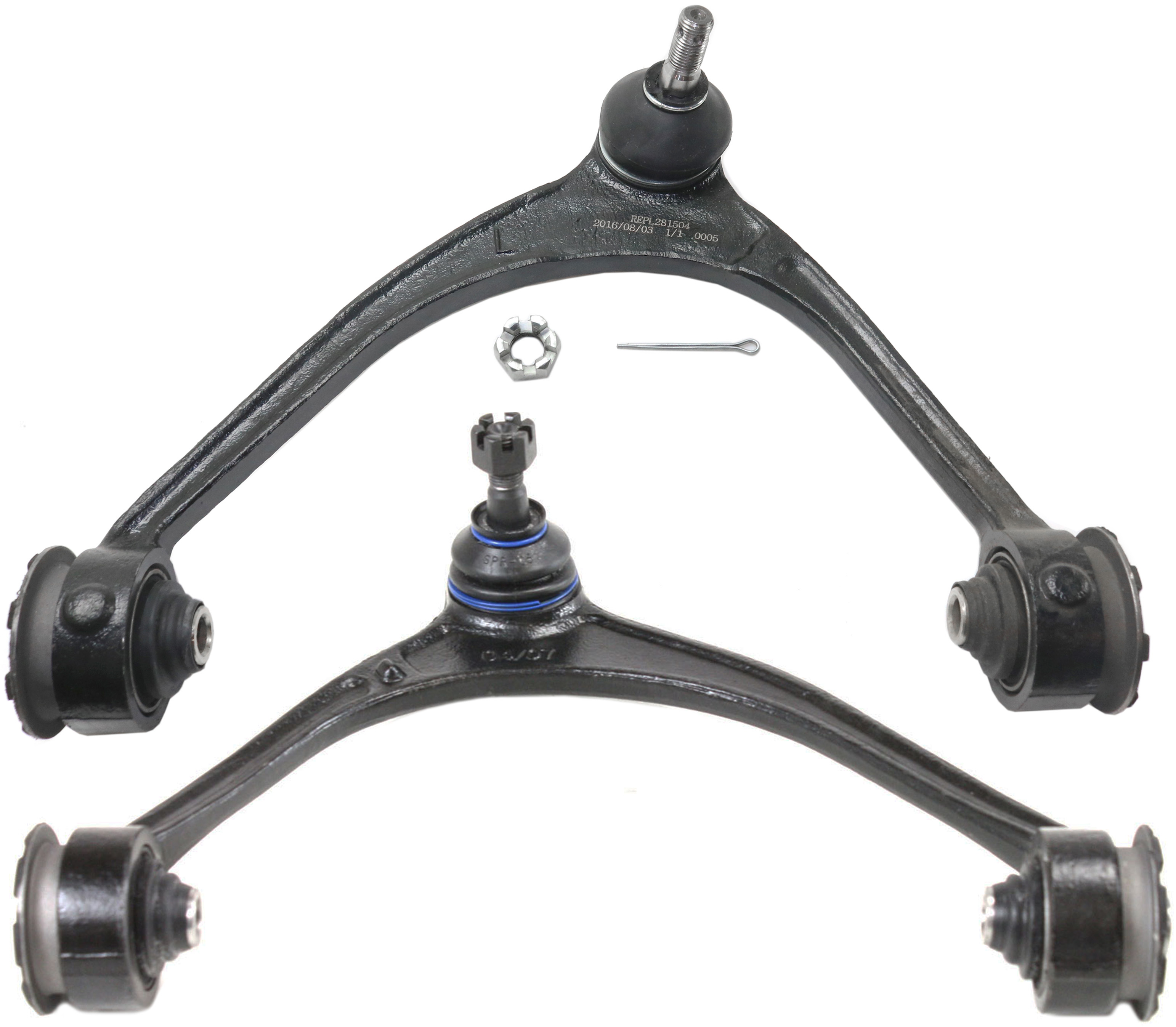 AM GS300-98-05 CONTROL ARM Front RH and LH Set of 2 Upper with Ball Joint SKU SET REPL281503 OEM 4861039085-4863039055