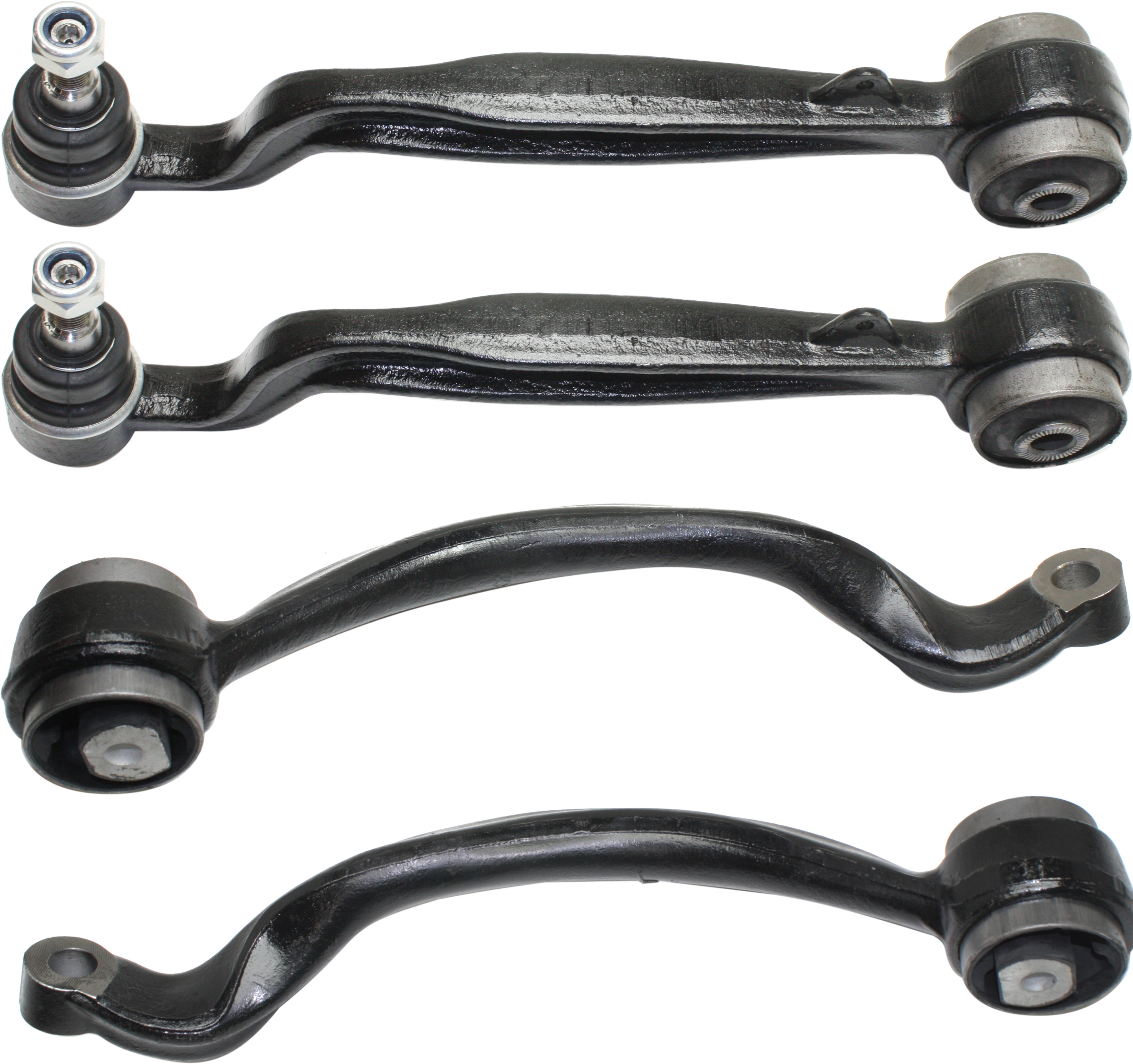 AM RANGE ROVER 06-12 FRONT CONTROL ARM RH AND LH Upper and Lower Frontward w Ball Joint and Bushing SKU SET REPL281521-4 OEM LR018343 LR018344 RBJ500920 RB