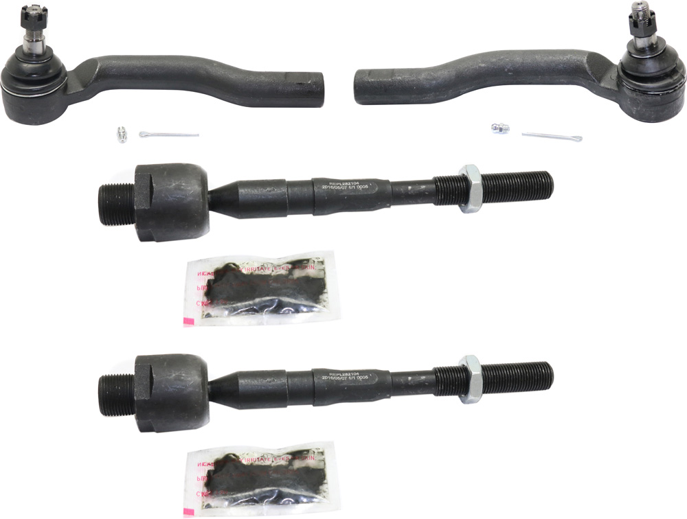 AM EDGE 07-14 MKX 07-15 FRONT TIE ROD END RH AND LH Inner and Outer SKU SET REPL282104-4 OEM 7T4Z3280A 7T4Z3A130A 7T4Z3A130