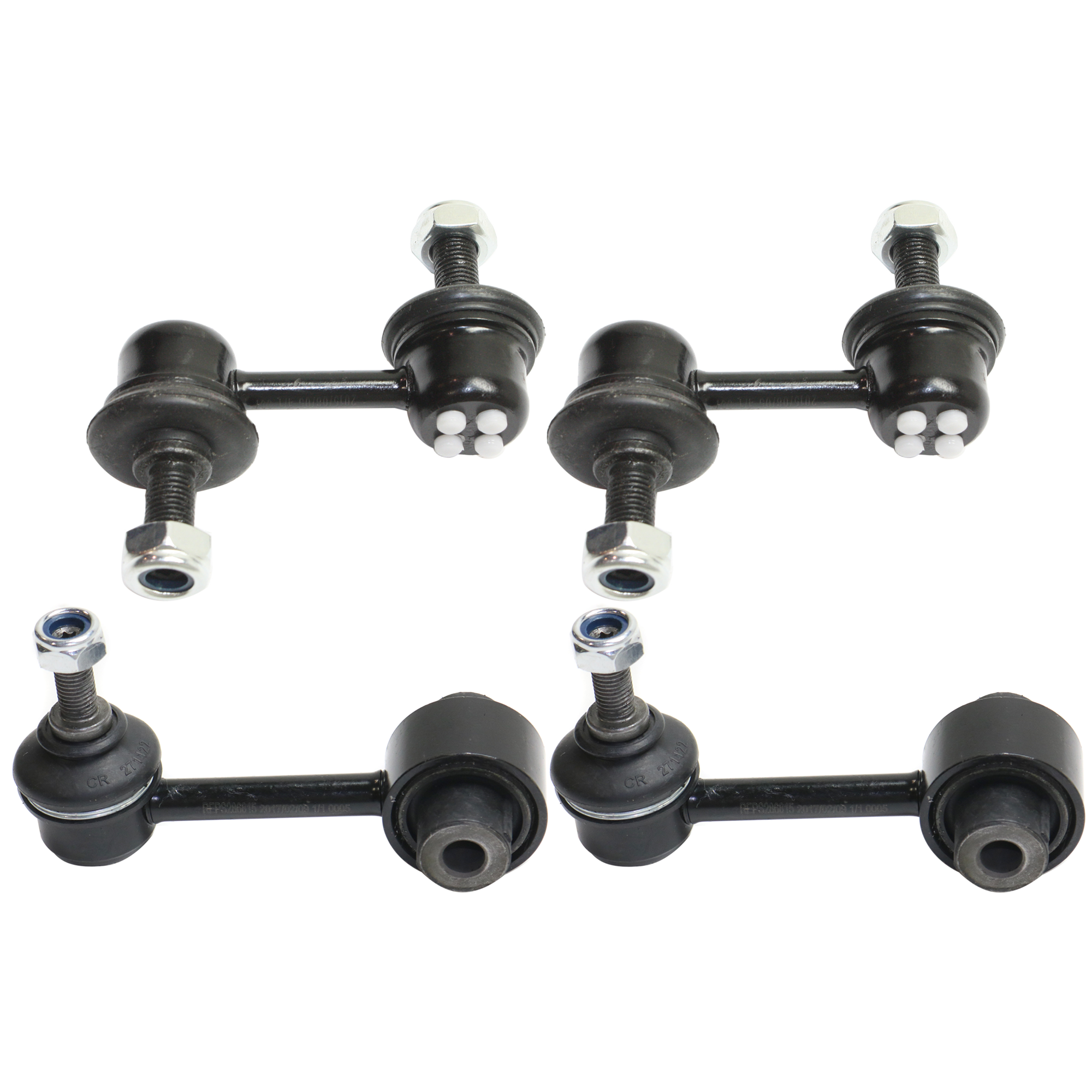 AM IMPREZA 08-15 WRX 13-14 FRONT AND REAR SWAY BAR LINK RH AND LH 5 Studs 5 x 114.3 mm PCD Bolt Pattern 4 Bolt Modified SKU SET REPL285902 A OEM 1018333-45G20781-5451803-60647