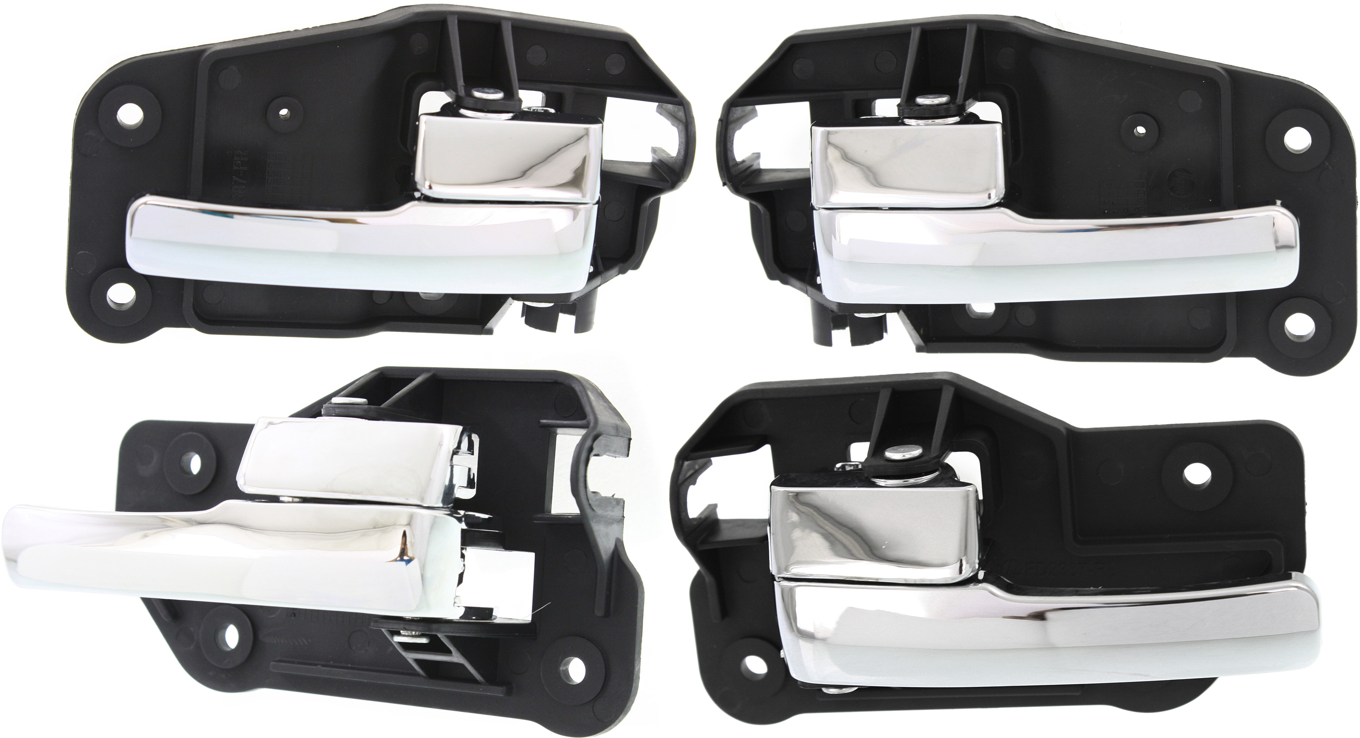 AM LINCOLN LS 00-02 FRONT AND REAR DOOR HANDLE RH and LH Set of 4 Inside All Chrome Plastic SKU SET REPL462145-4 OEM YW4Z5421818AA YW4Z5421819AA XW
