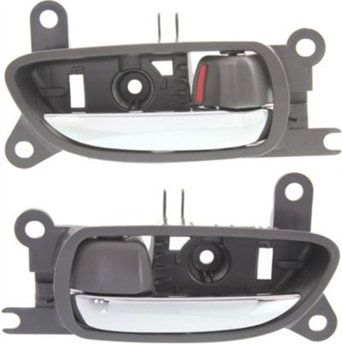 AM IS250 IS350-06-15 FRONT DOOR HANDLE RH AND LH Inside Chrome Lever+Gray Housing Orchid Brown Plastic SKU SET REPL462159 OEM 6920730070E0-6920830050E0-6920