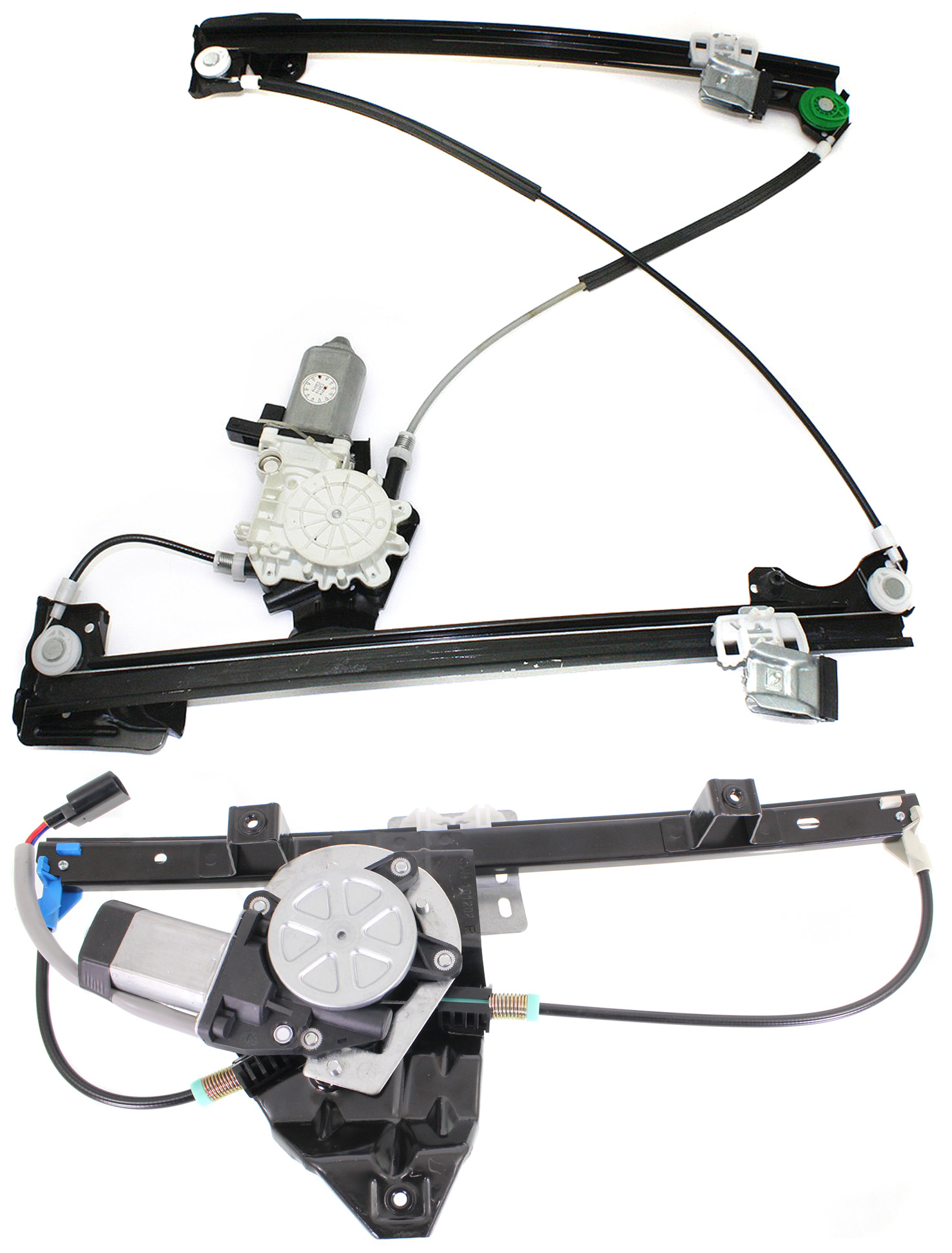 AM FREELANDER 02-05 FRONT AND REAR WINDOW REGULATOR RH Power w Motor SKU SET REPL462933-2R Partslink RO1351100 RO1551100 OEM CVH101202 LR006371