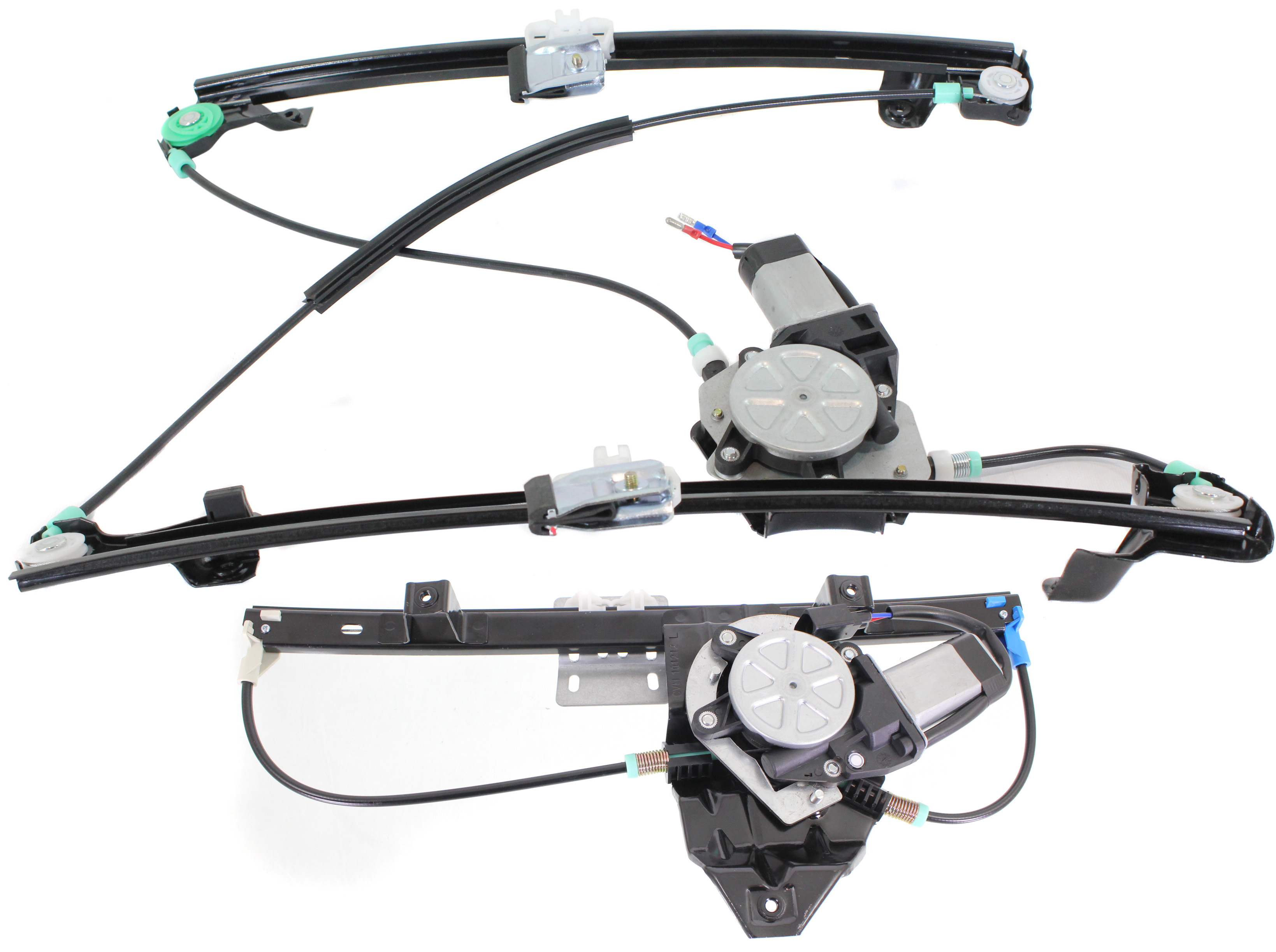 AM FREELANDER 02-05 FRONT AND REAR WINDOW REGULATOR LH Power w Motor SKU SET REPL462934-2L Partslink RO1350100 RO1550100 OEM CVH101212 LR006372