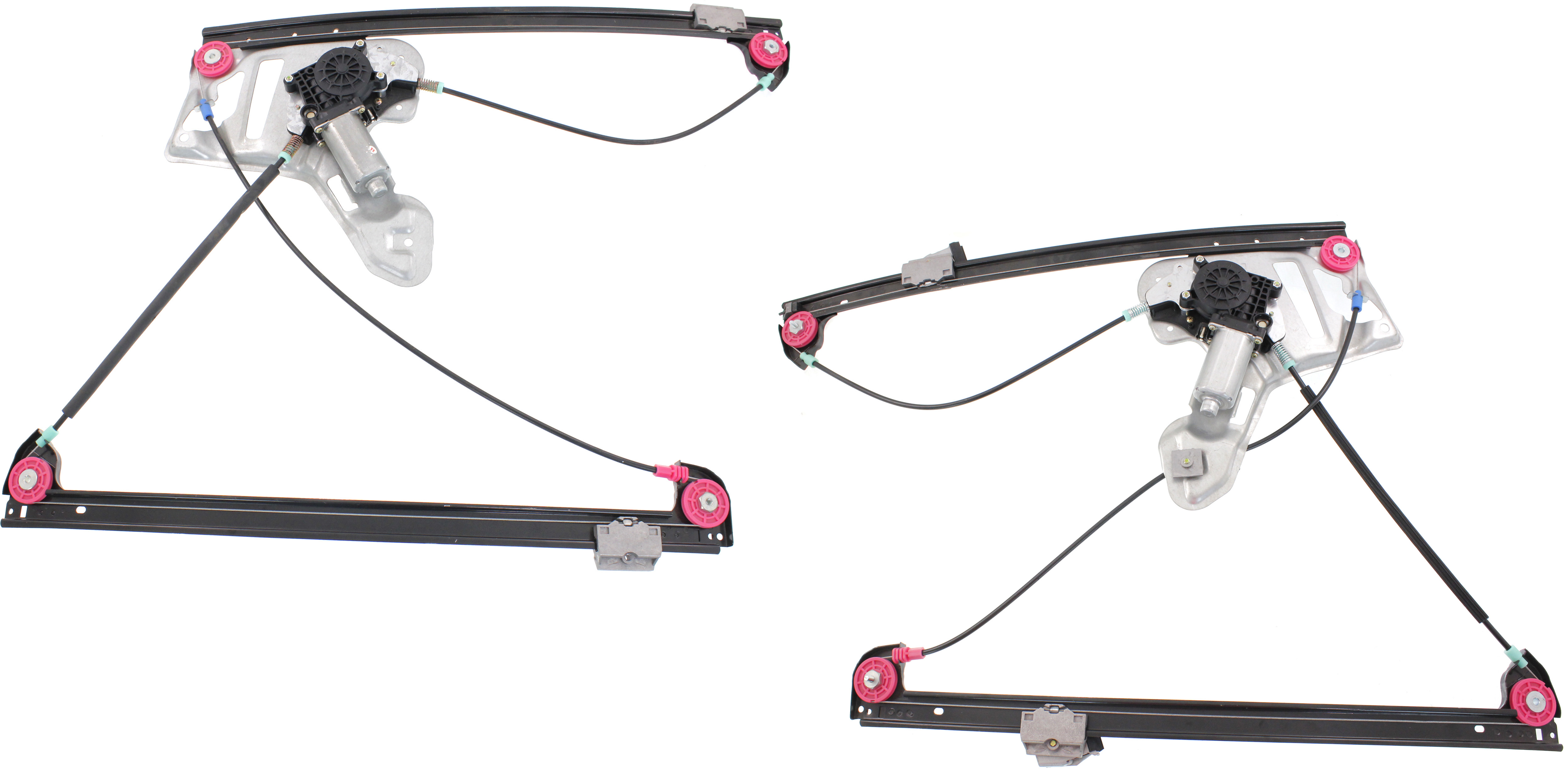 AM RANGE ROVER 03-09 FRONT WINDOW REGULATOR RH AND LH Power w Motor SKU SET REPL462959 Partslink RO1351101 RO1350101 OEM CUH500220 CUH500230