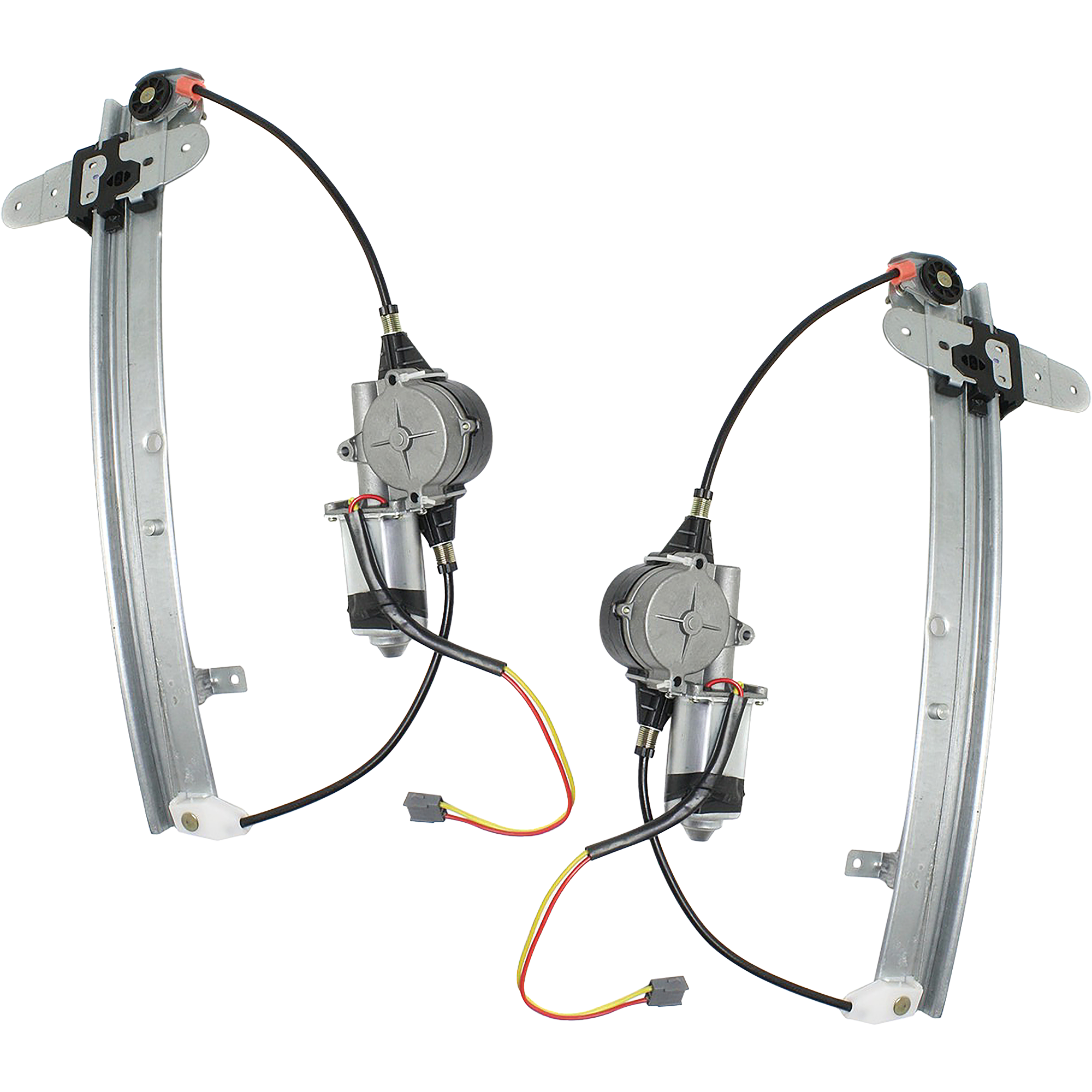 AM TOWN CAR 98-11 REAR WINDOW REGULATOR RH AND LH Set of 2 Power w Motor Sedan SKU SET REPL491713 Partslink FO1550109 FO1551109 OEM 7W1Z5427000A PFM 7W1Z5427001A