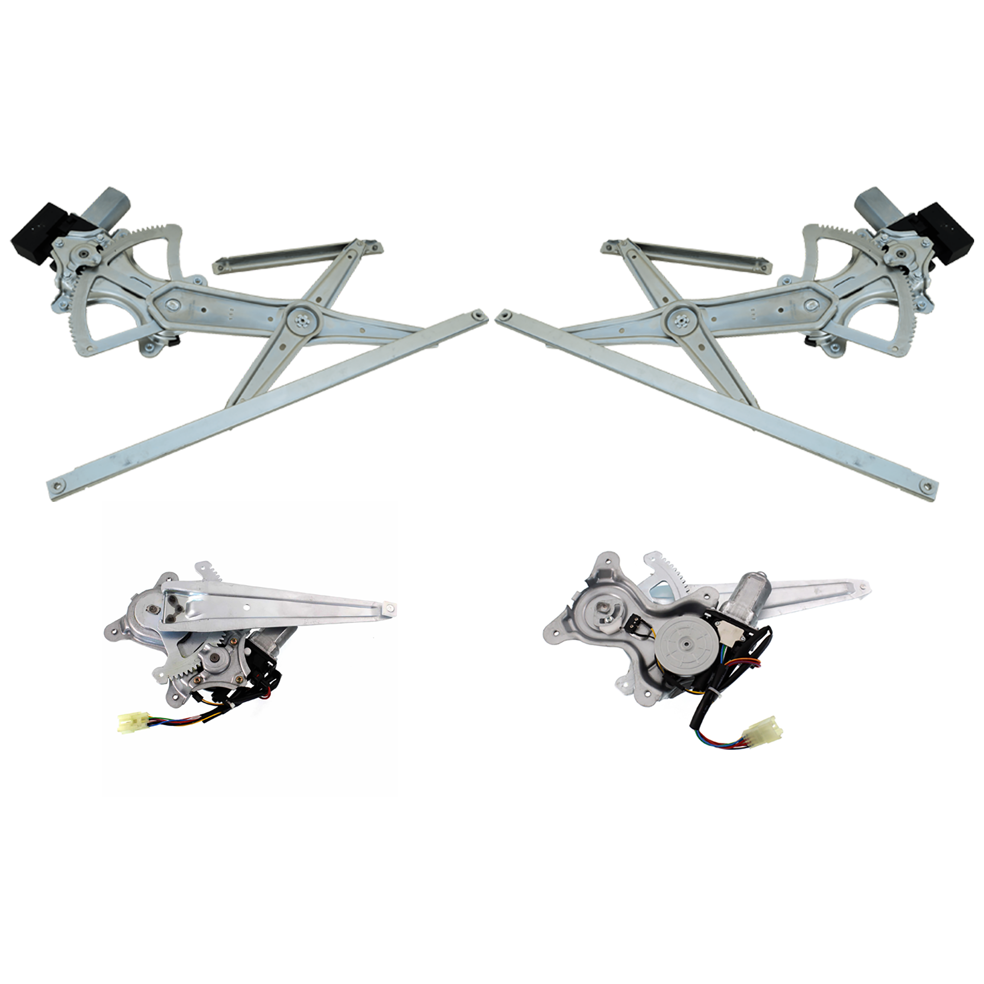 AM ES300-02-03 ES330-04-06 FRONT AND REAR WINDOW REGULATOR RH AND LH Power w Motor and Anti Pinch 5 Pins SKU SET REPL491733-4 OEM 6980133070 PFM 6980233070 PFM