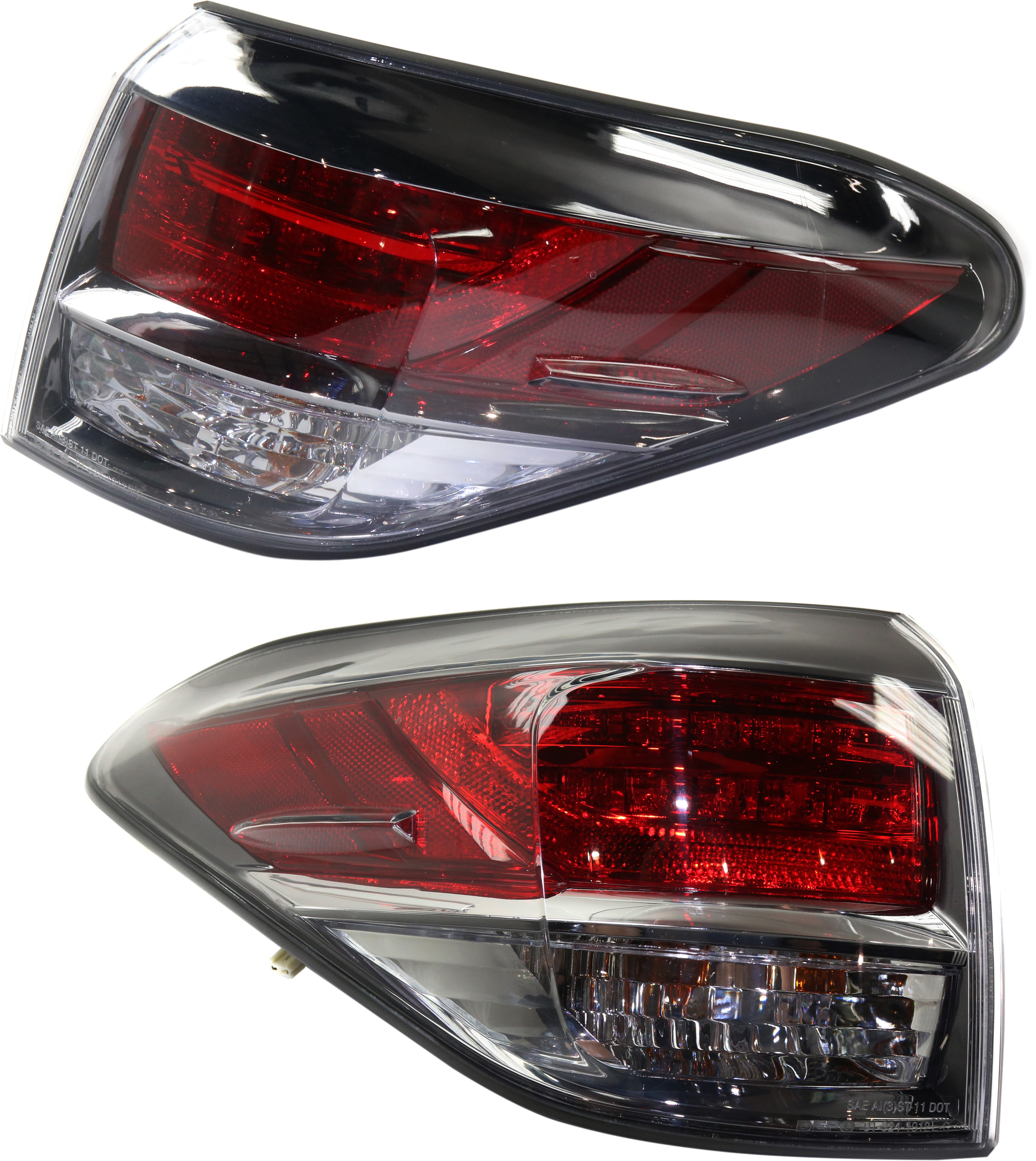 AM RX350 RX450H 13-15 TAIL LAMP RH AND LH Outer Assembly Canada Built Vehicle CAPA SKU SET REPL730311Q Partslink LX2805112C LX2804112C OEM 815500E090-815600E090