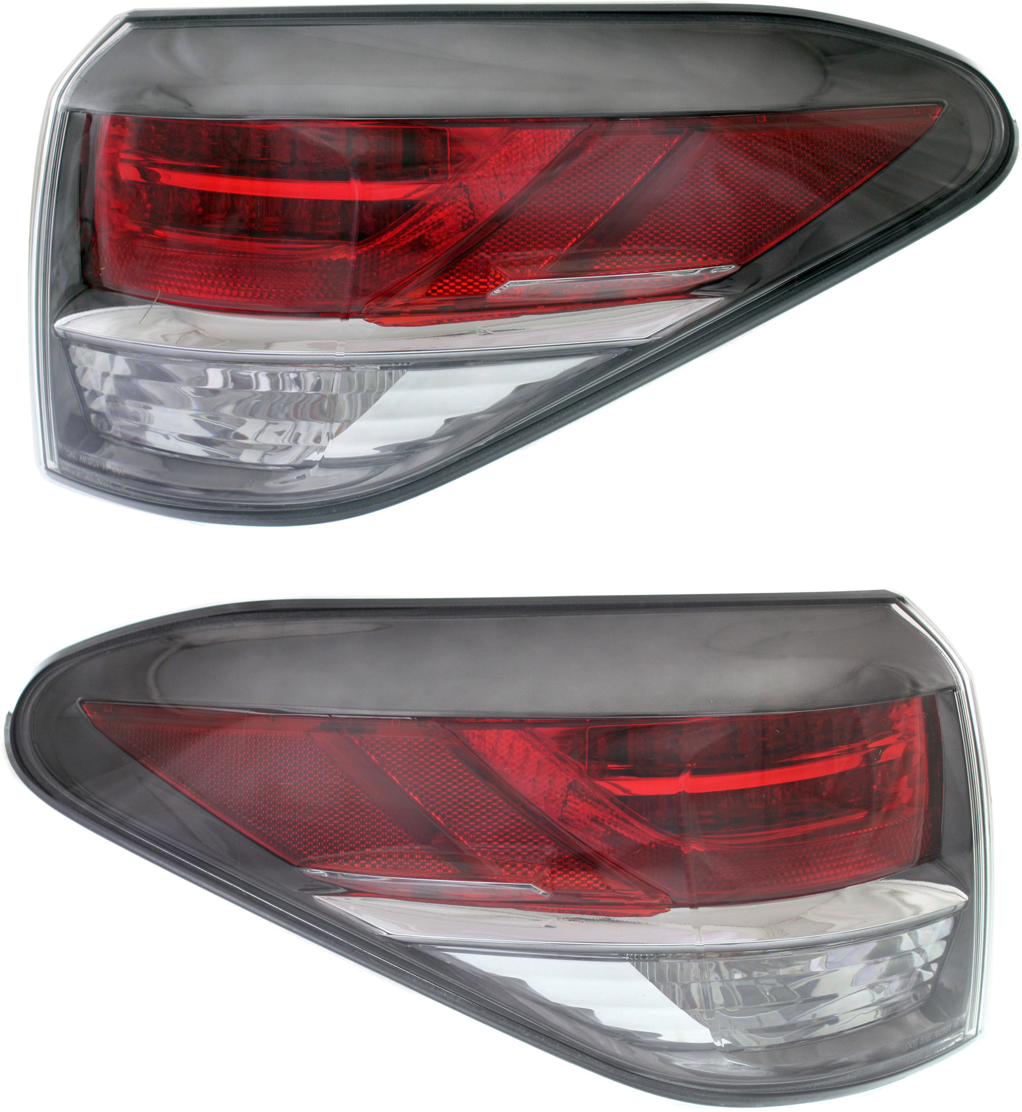 AM RX350 RX450H 13-15 TAIL LAMP RH AND LH Outer Assembly Canada Built Vehicle SKU SET REPL730311 Partslink LX2805112 LX2804112 OEM 815500E090-815600E090