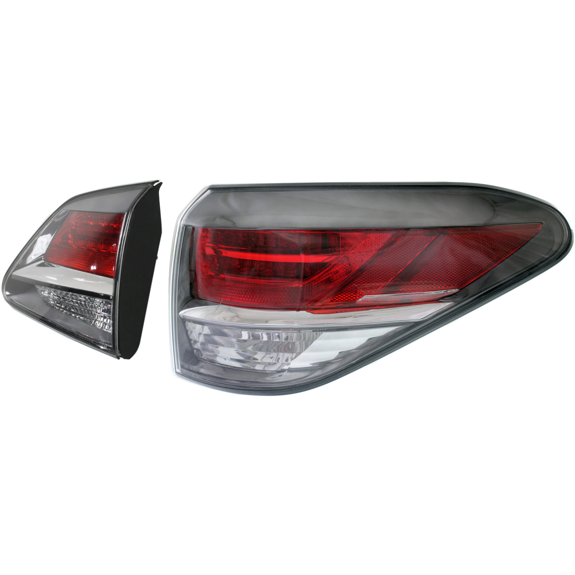 AM RX350 RX450H 13-15 TAIL LAMP RH Inner and Outer Assembly Halogen Canada Built Vehicle SKU SET REPL730315 A Partslink LX2803105 LX2805112 OEM 815500E090-815800E040