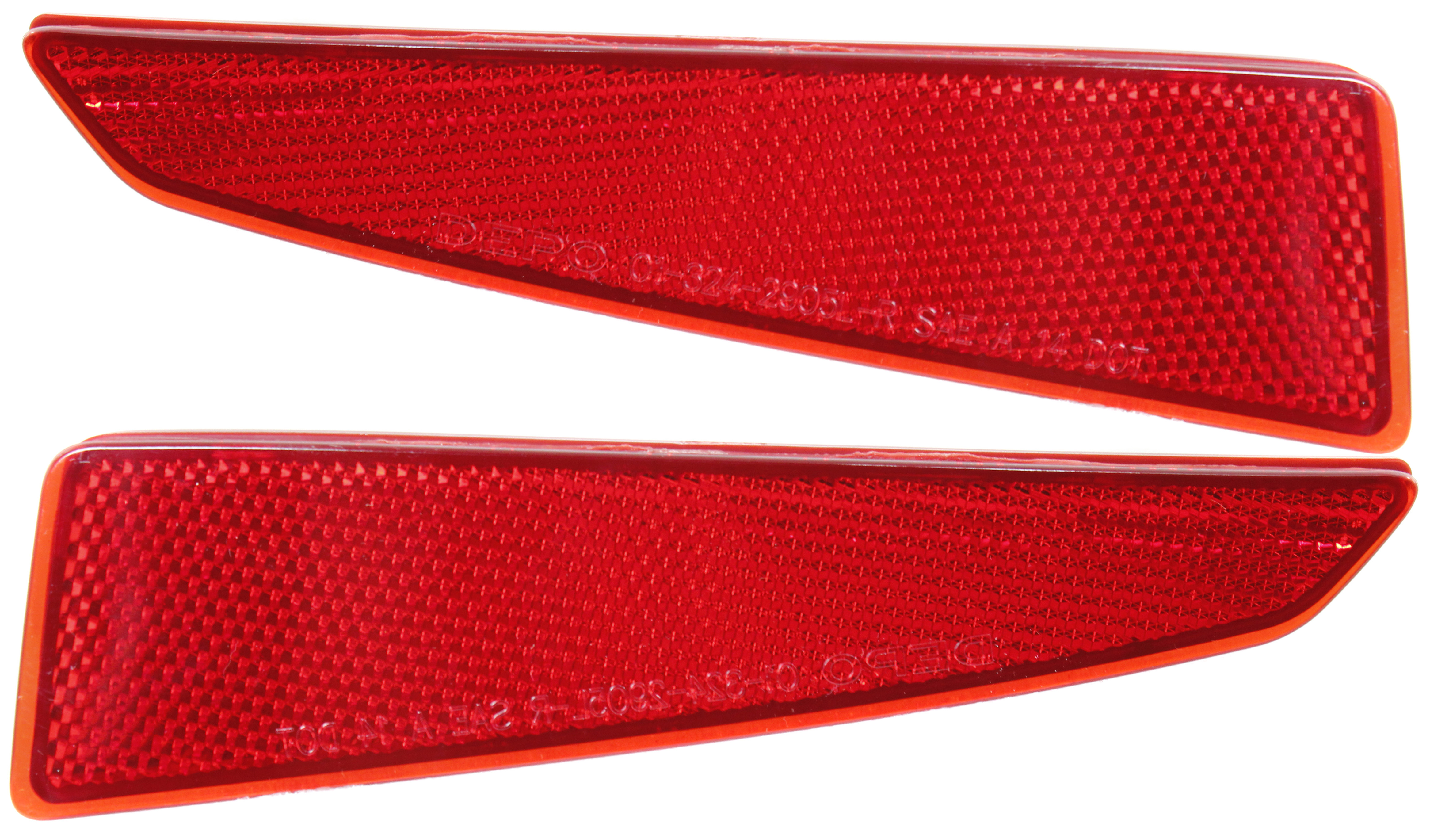 AM RX350 RX450H 16-19 RX350L RX450HL 18-22 REAR BUMPER REFLECTOR RH AND LH CAPA SKU SET REPL734905Q Partslink LX1185103C LX1184103C OEM 8191048050-8192048050