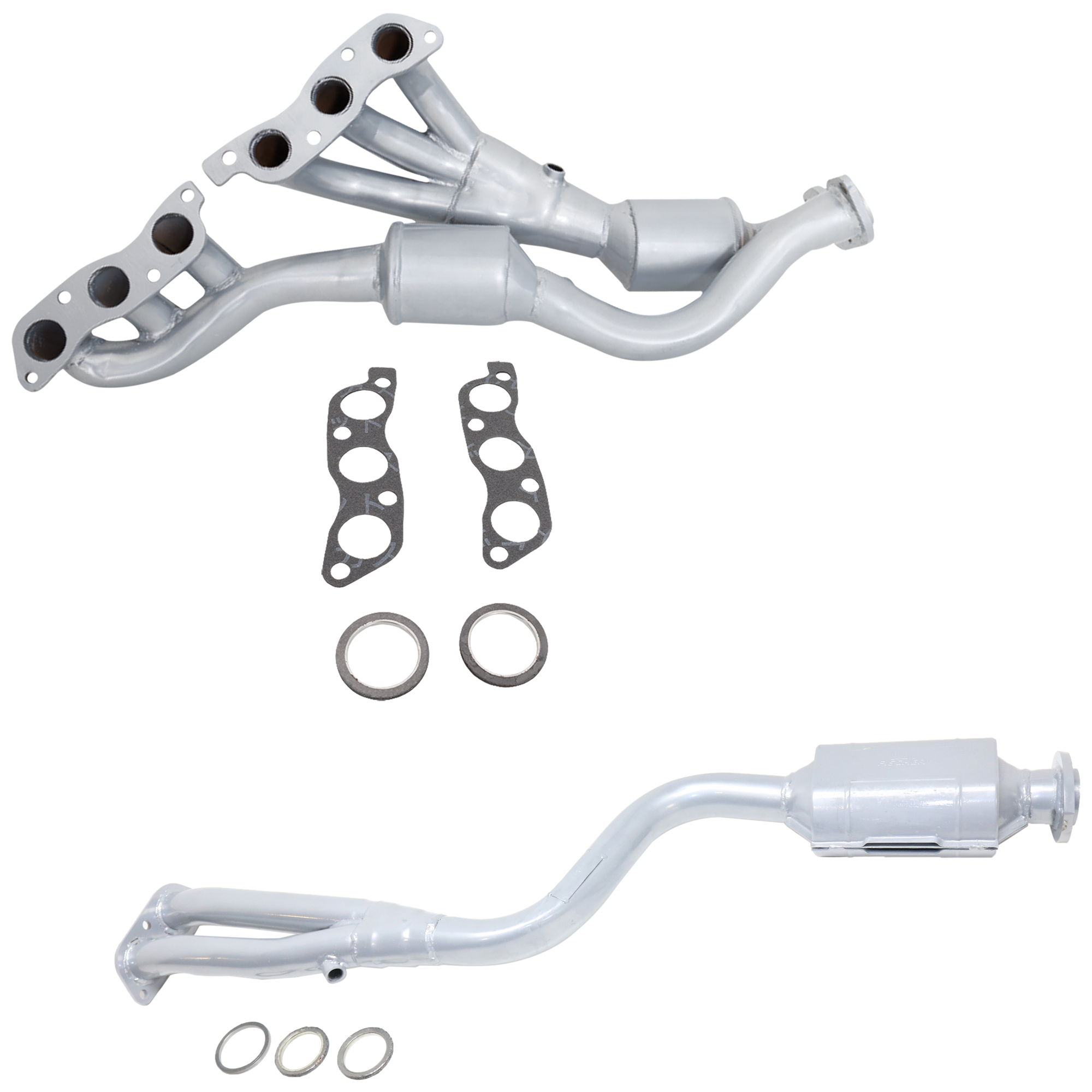 AM GS300-98-05 CATALYTIC CONVERTER Set of 2 Front and Rear SKU SET REPL960307-2