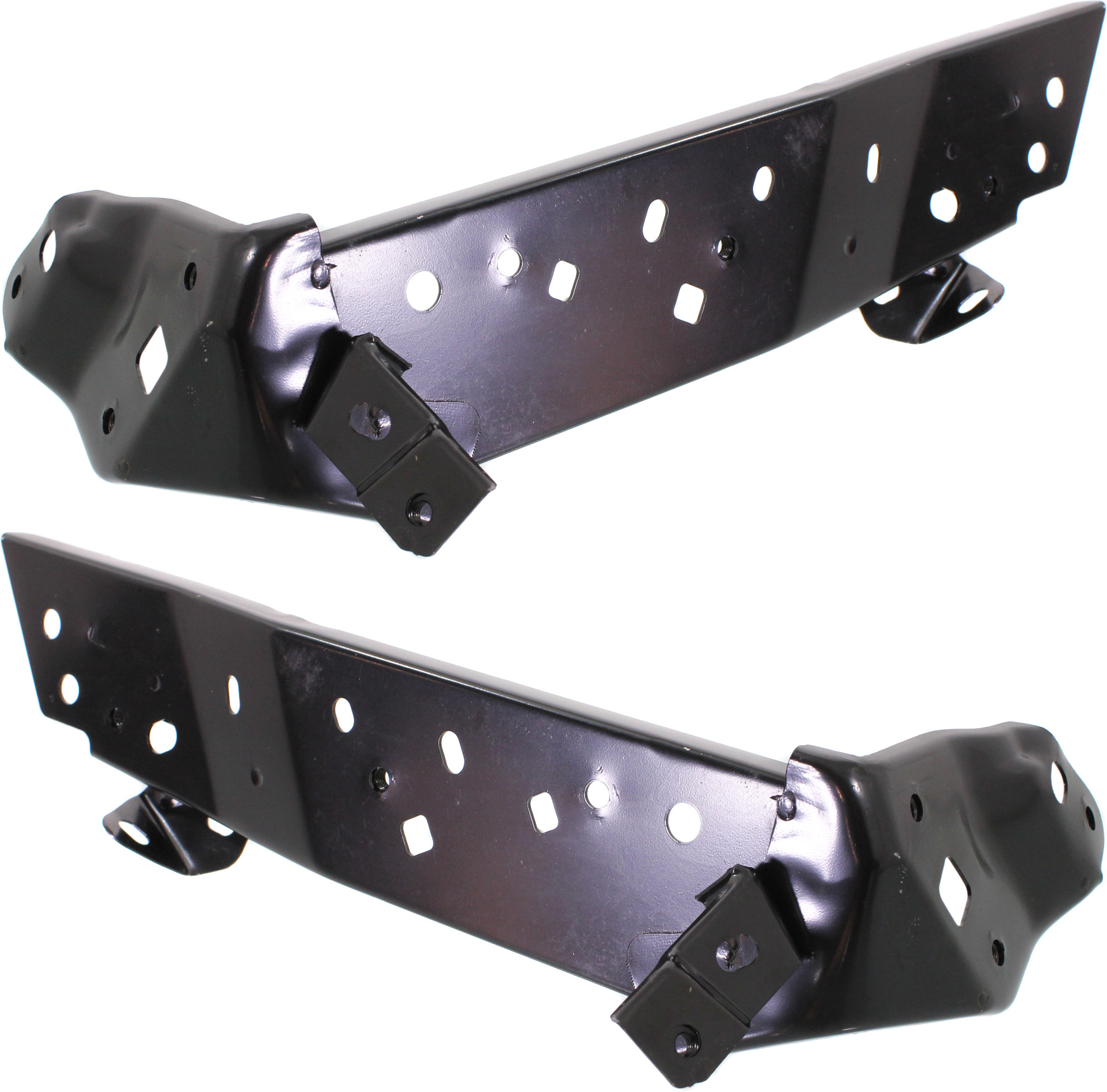 AM CX 5-13-16 FRONT BUMPER BRACKET RH AND LH Fender Stay Plastic SKU SET REPM013141 Partslink MA1244100 MA1245100 OEM KD5352240 KDZ3521R0A KDY35210Y
