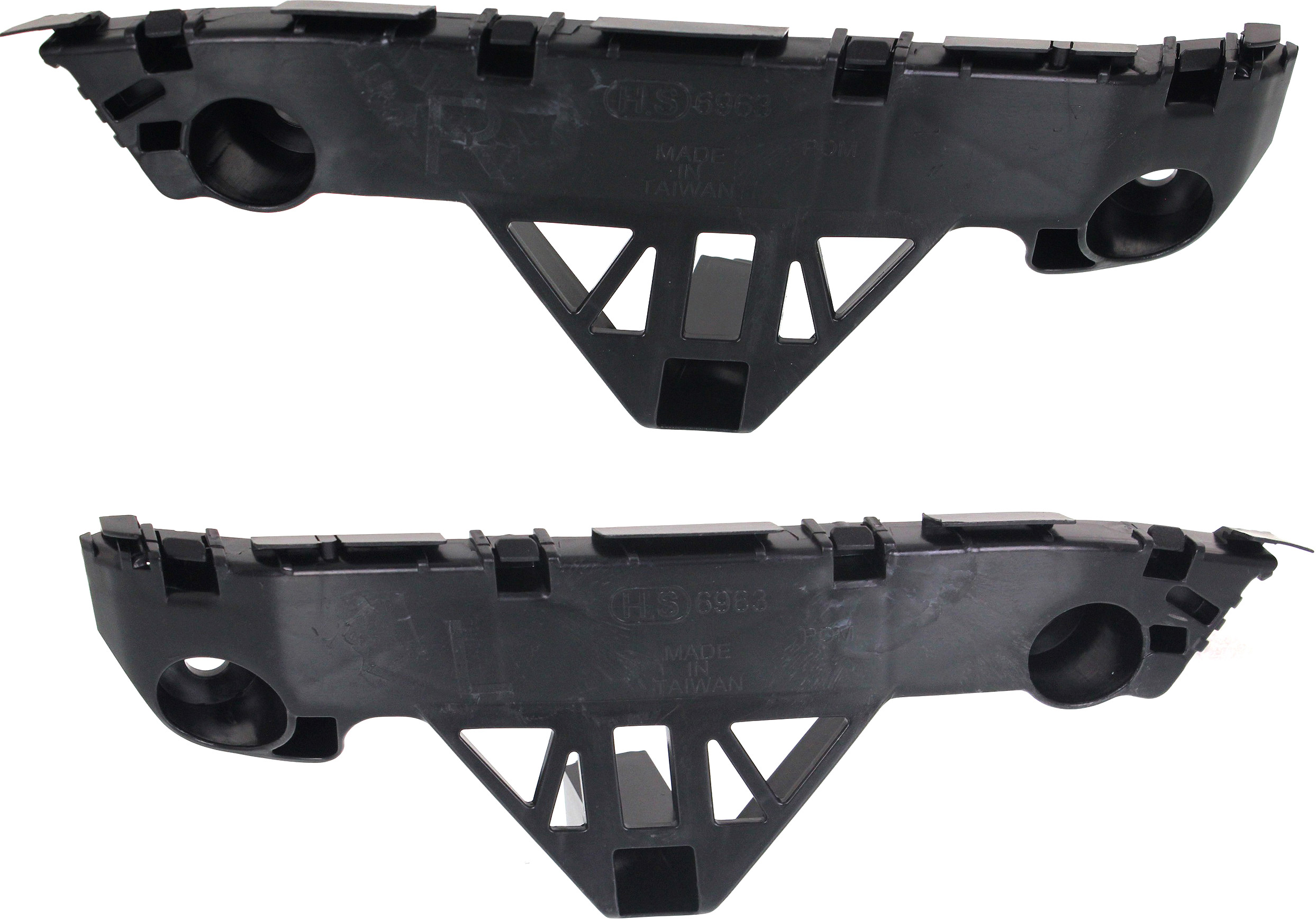 AM MAZDA 3-10-13 FRONT BUMPER RETAINER RH AND LH Plastic 2.3L Eng. Hatchback SKU SET REPM014903 Partslink MA1033103 MA1032103 OEM BBN6500T1C BBN6500U1C