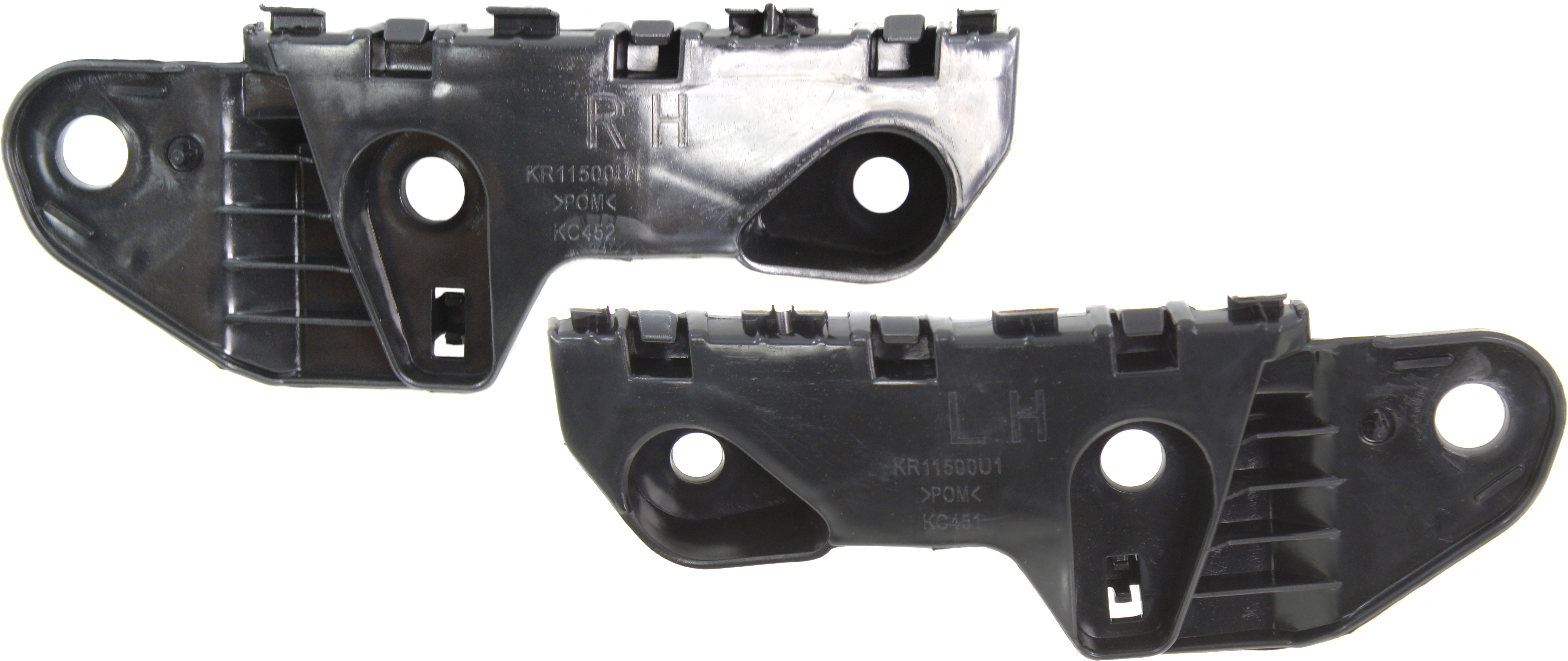 AM CX 5-13-16 FRONT BUMPER RETAINER RH AND LH Plastic SKU SET REPM014921 Partslink MA1033108 MA1032108 OEM KD45500T1C KD45500U1C