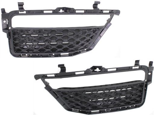 AM E63 AMG 10-13 FRONT FOG LAMP COVER RH AND LH Textured Black Side bumper grille SKU SET REPM015503 Partslink MB1036115 MB1036114 OEM 2128850753-2128850553
