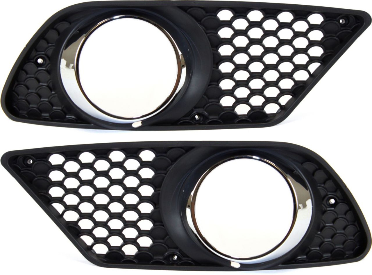 AM C CLASS 08-11 FRONT FOG LAMP MOLDING RH AND LH Primed w AMG Pkg SKU SET REPM015511 Partslink MB1039118 MB1038118 OEM 2048850353-2048850253