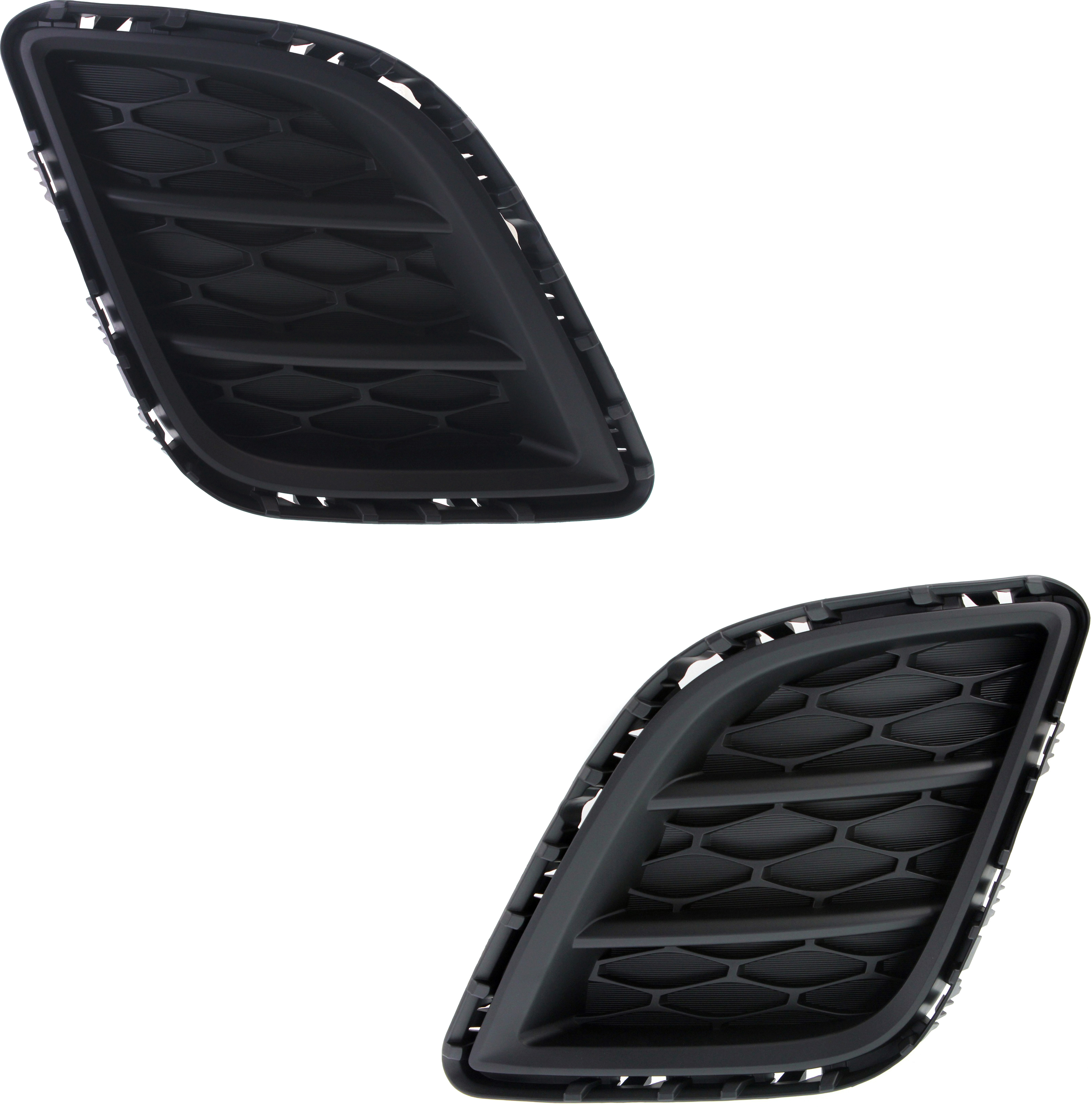 AM CX 7-10-12 FRONT FOG LAMP COVER RH AND LH Primed w o fog light hole SKU SET REPM015517 Partslink MA1039117 MA1038117 OEM EH4450C11A EH4450C21A