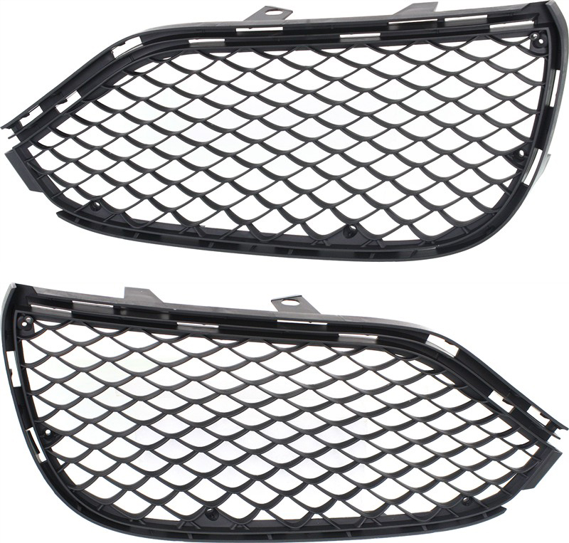 AM E63 AMG 14-15 E63 AMG S 14-16 FRONT FOG LAMP COVER RH AND LH Textured Black Side bumper grille SKU SET REPM015529 Partslink MB1039135 MB1038135 OEM 2128850824-2128850724