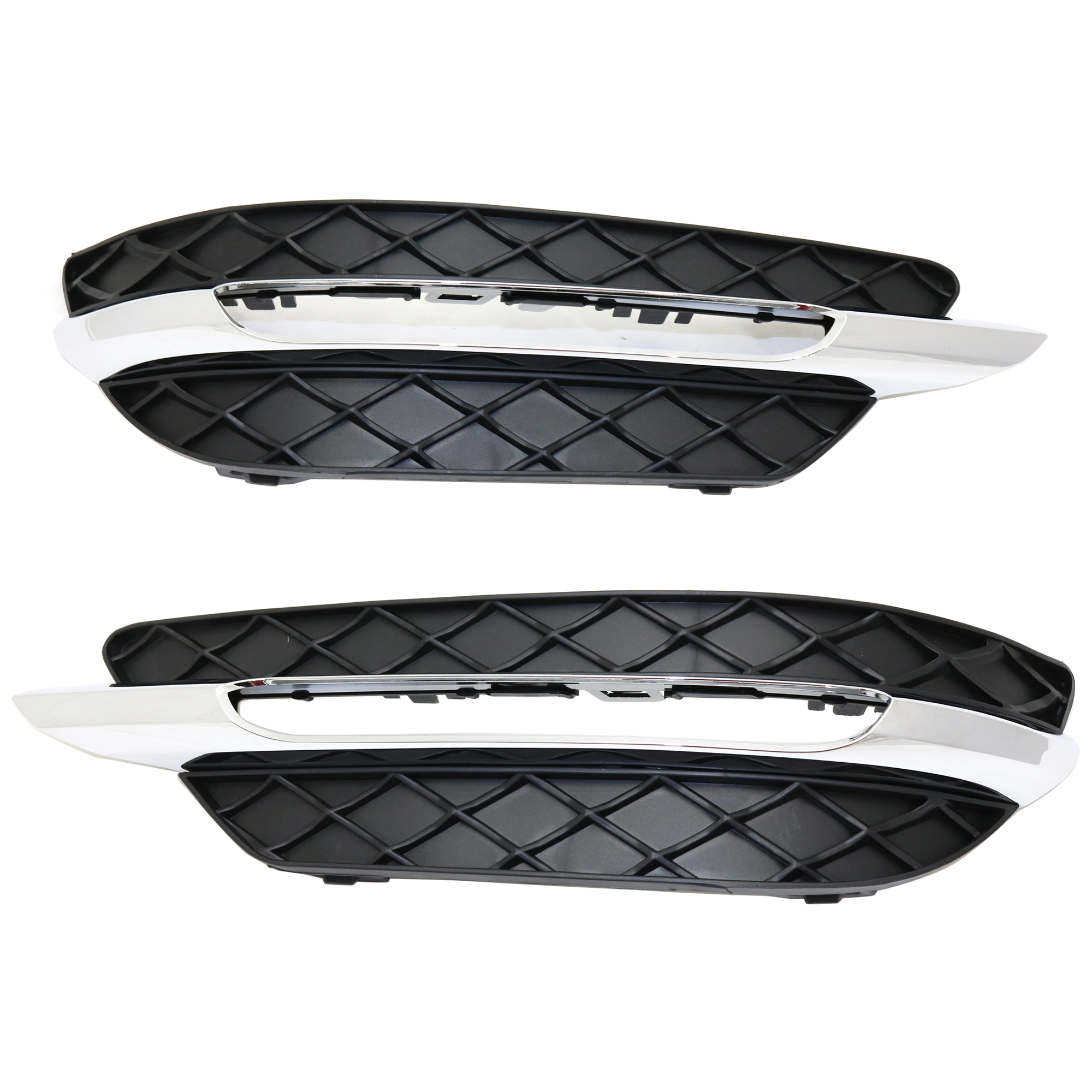 AM C CLASS 12-14 FRONT FOG LAMP MOLDING RH AND LH Primed �w Sport Package w o AMG Styling Sedan SKU SET REPM015541 Partslink MB1039117 MB1038117 OEM 2048803324-2048803224