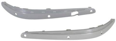 AM E CLASS 03-05 FRONT BUMPER MOLDING RH AND LH Primed w Parktronic w Sport Pkg. w o Chrome Molding Exc SKU SET REPM016121 Partslink MB1059108 MB1058108 OEM 2118801412 PFM 2118850721 PFM
