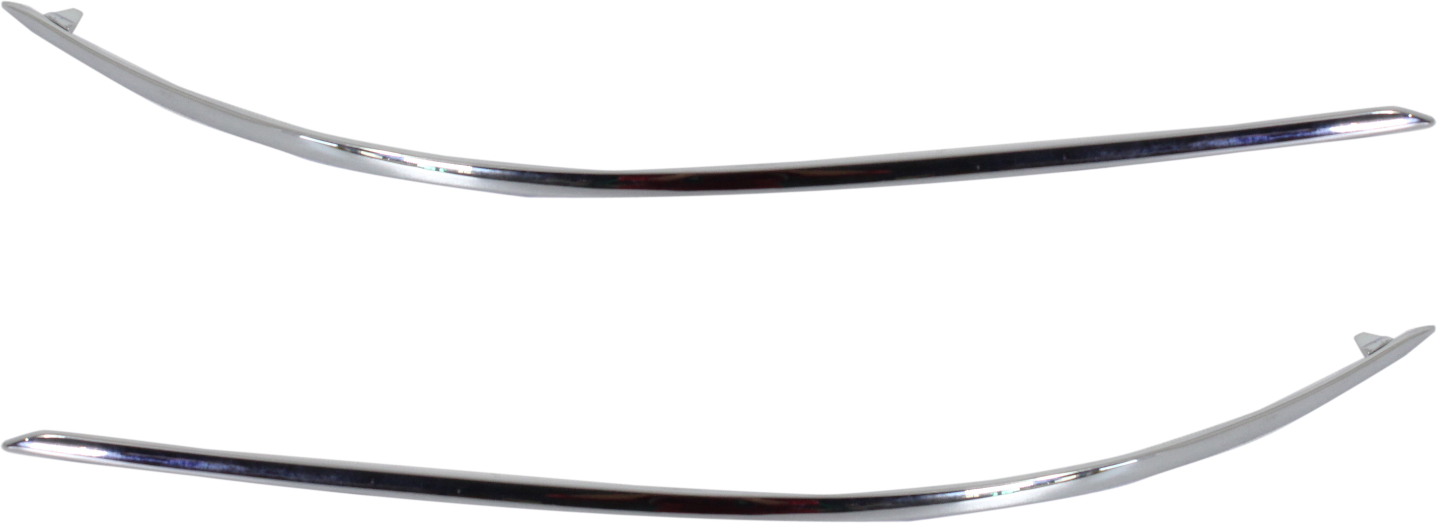 AM C CLASS 08-11 FRONT BUMPER MOLDING RH AND LH w o AMG Styling Pkg SKU SET REPM016125 Partslink MB1047110 MB1046110 OEM 2048850821-2048850721