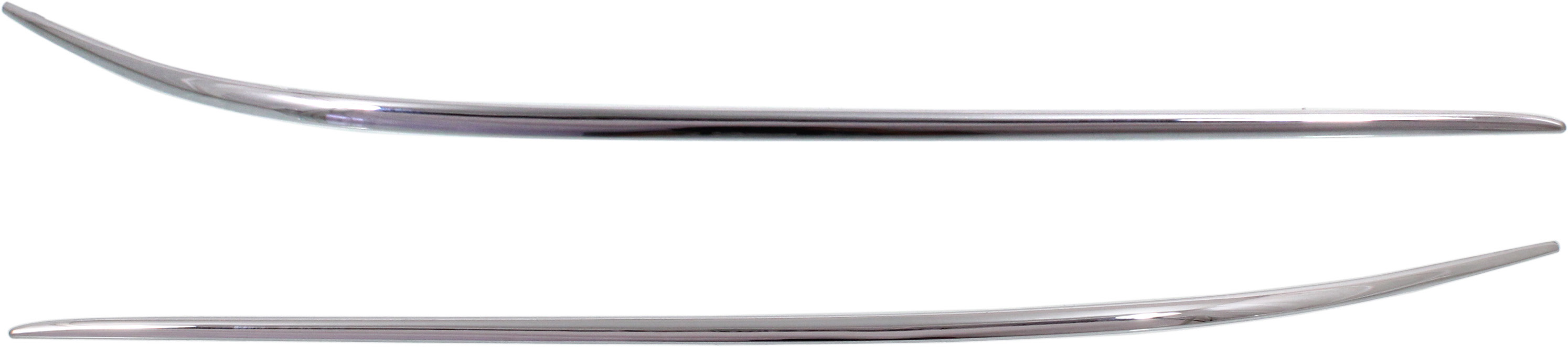 AM CLK CLASS 06-09 FRONT BUMPER MOLDING RH AND LH Chrome SKU SET REPM016133 Partslink MB1047113 MB1046113 OEM 2098851021-2098850921